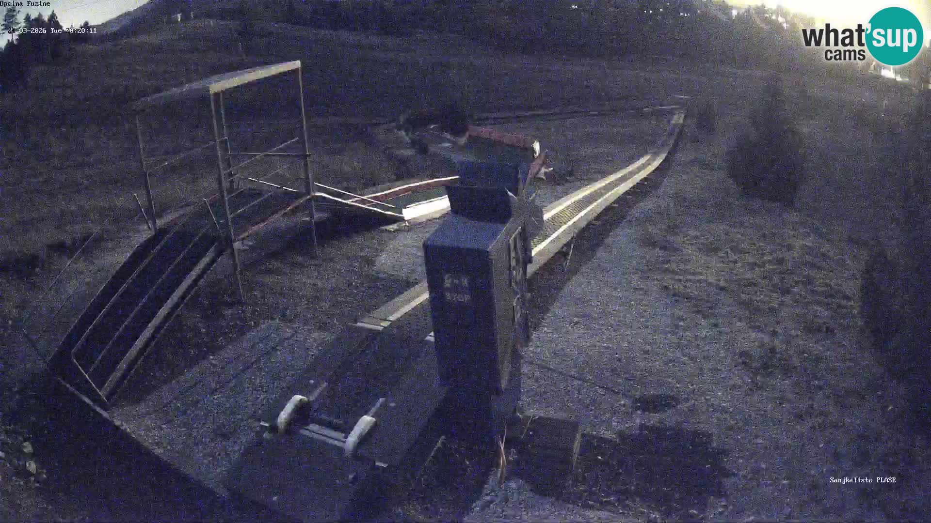 Live webcam Pista da slittino Fužine – Croazia