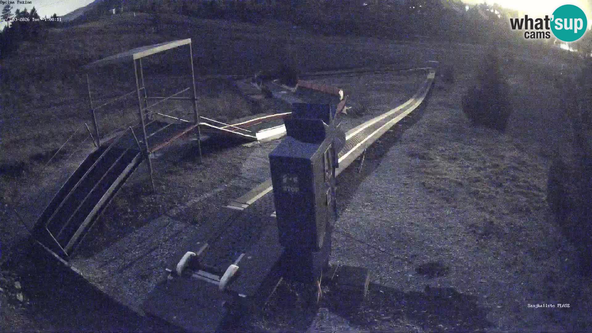 Webcam en vivo Pista de trineo Fužine – Croacia