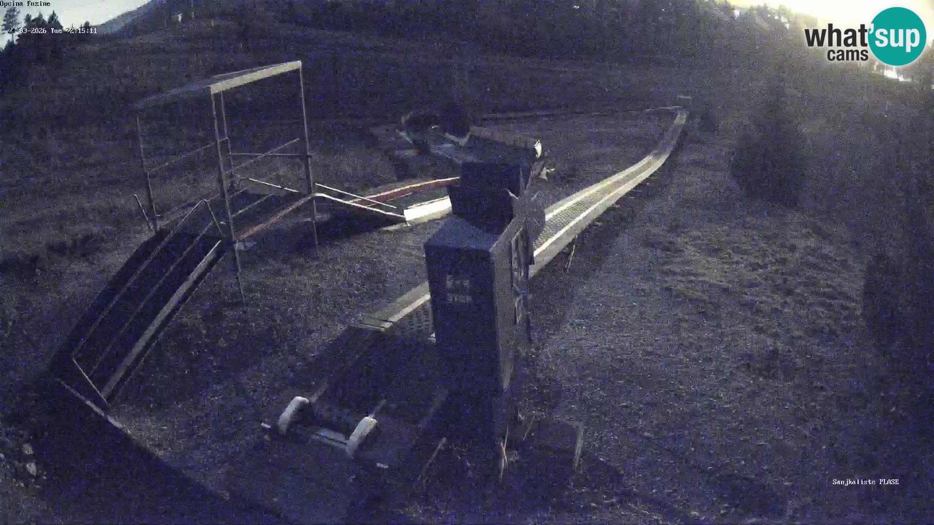 Live webcam Pista da slittino Fužine – Croazia