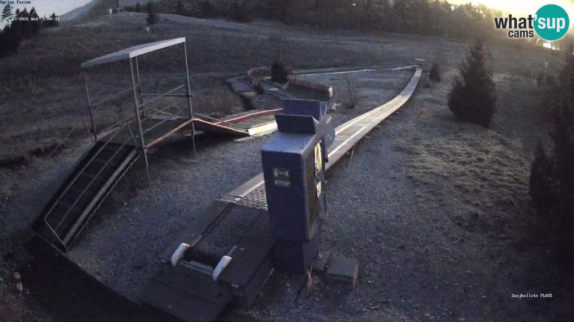 Live webcam Fužine toboggan run – Croatia