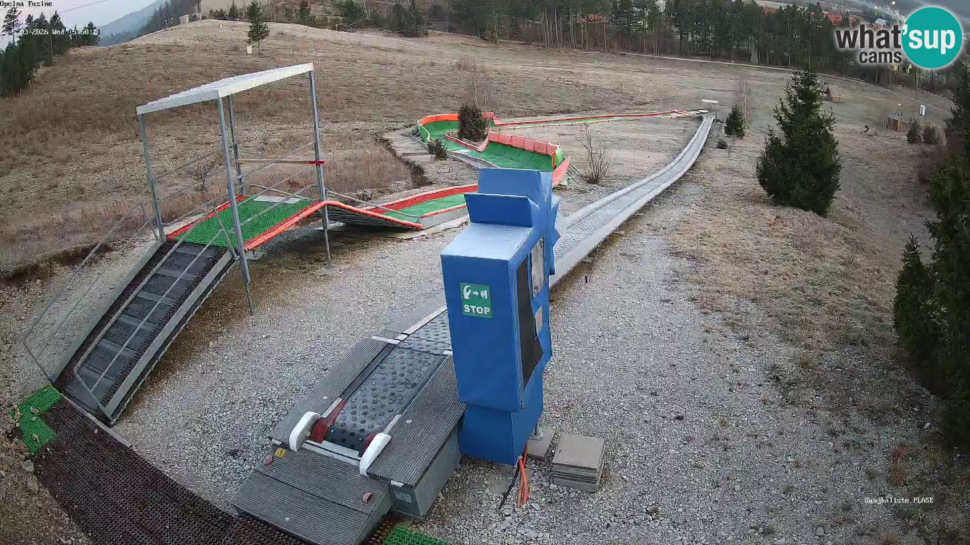 Webcam en direct Piste de luge de Fužine – Croatie