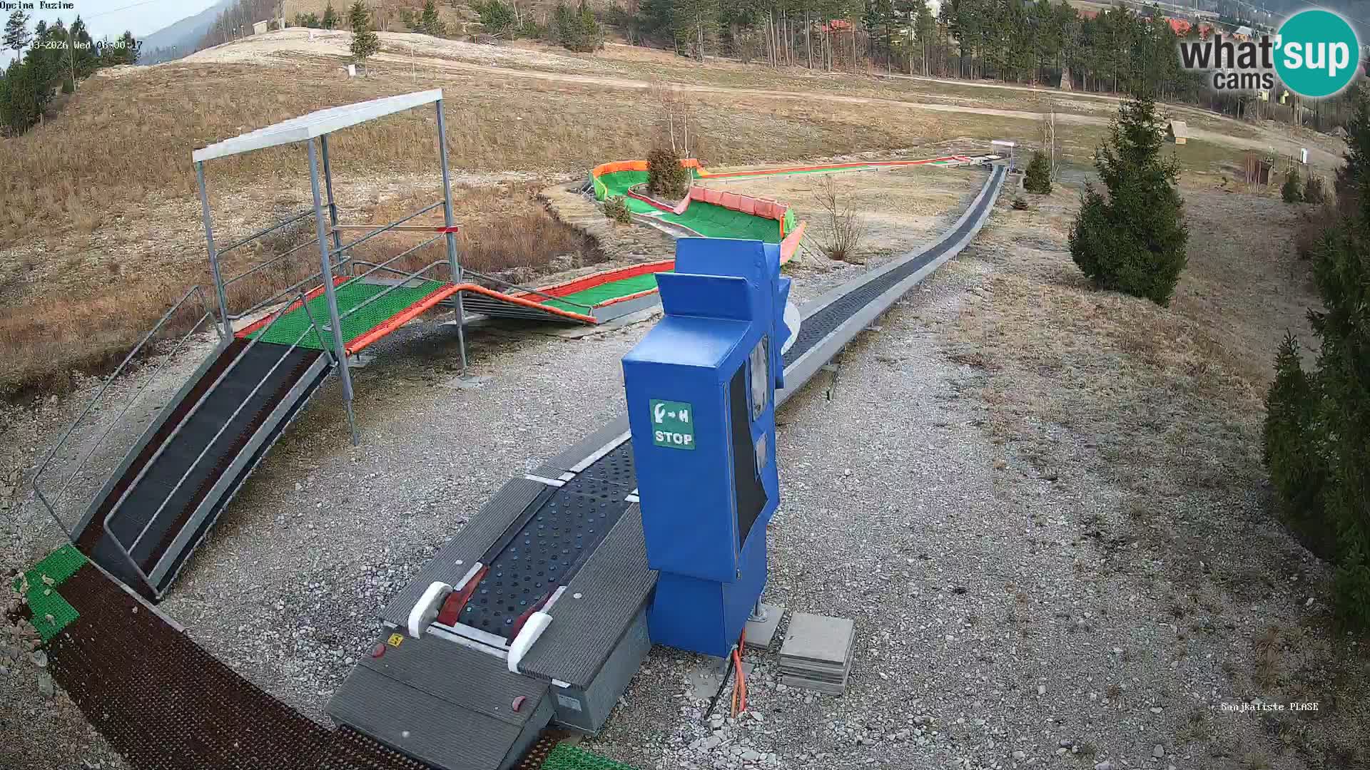Webcam en direct Piste de luge de Fužine – Croatie
