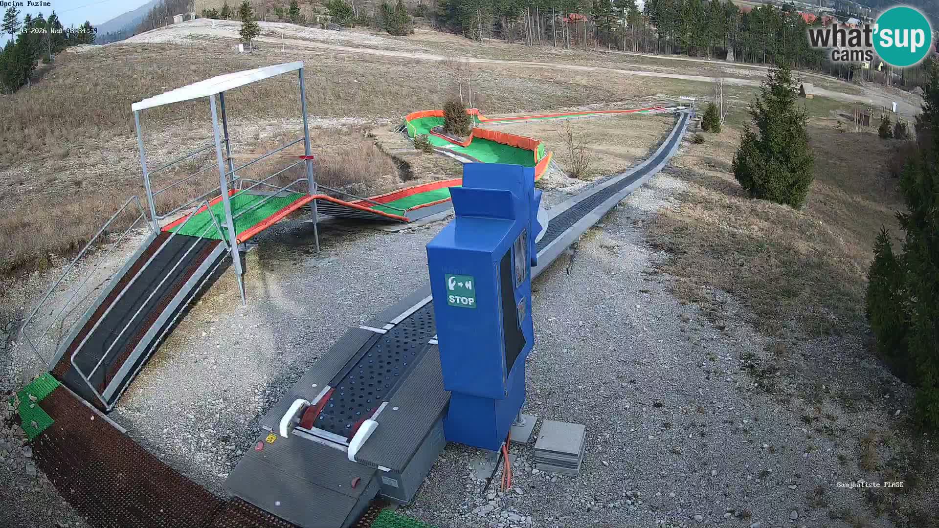 Live webcam Fužine toboggan run – Croatia