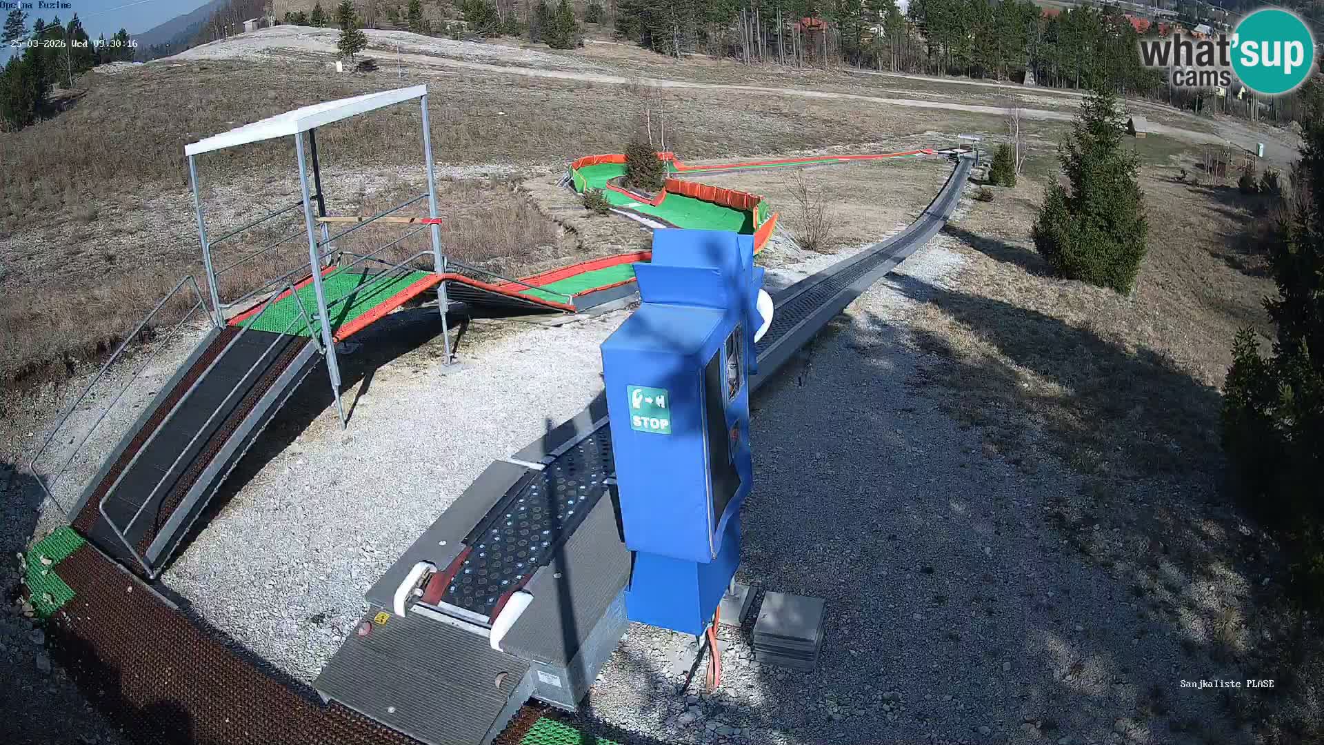 Webcam en vivo Pista de trineo Fužine – Croacia