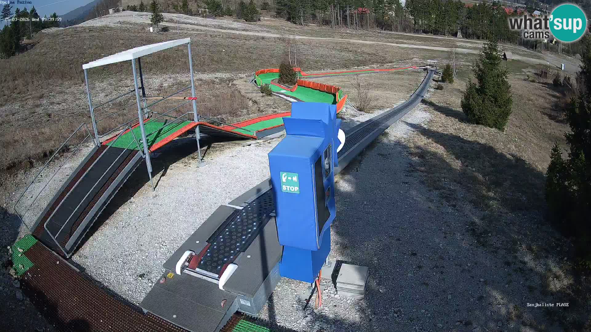 Live webcam Pista da slittino Fužine – Croazia