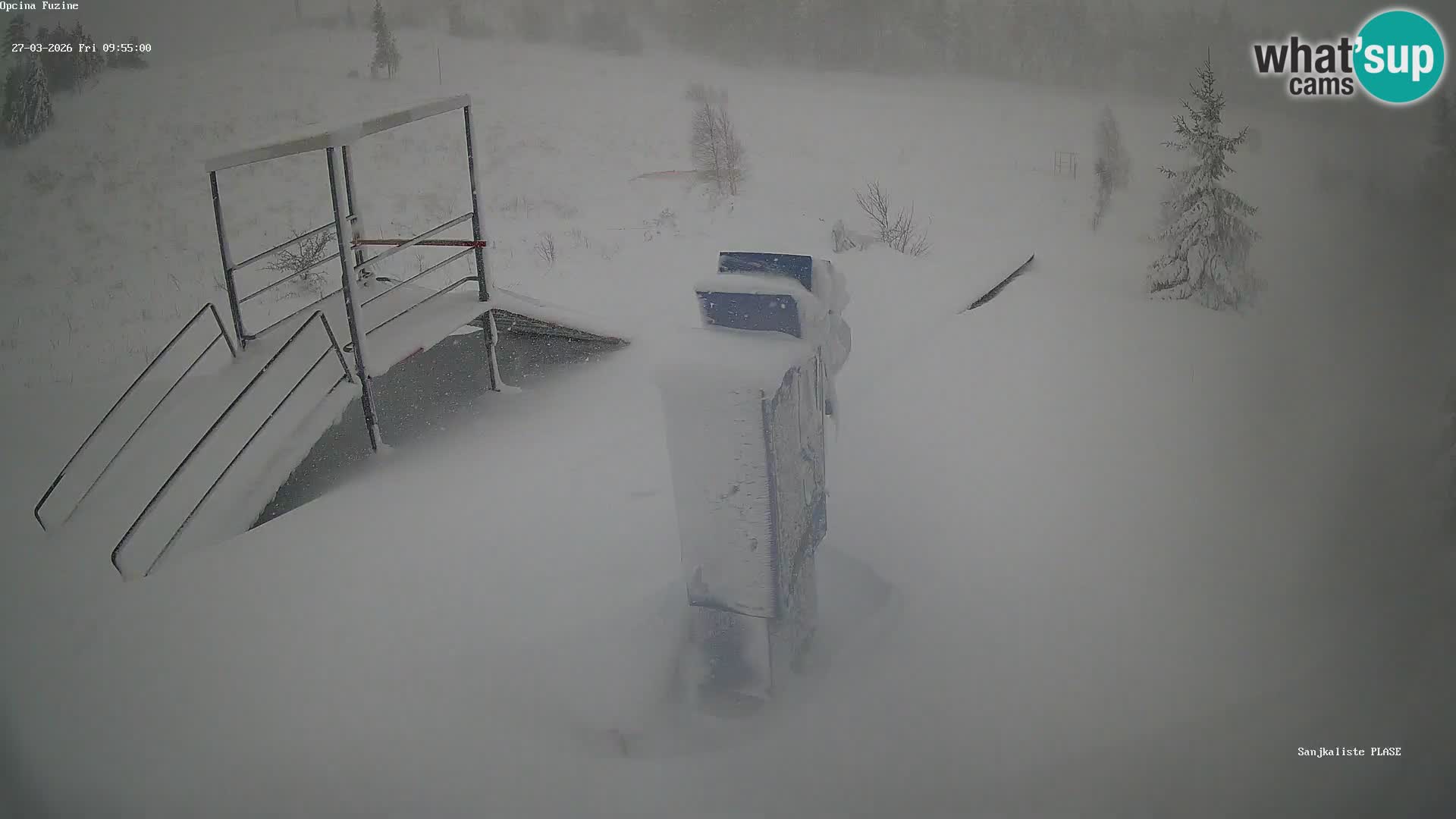 Webcam en vivo Pista de trineo Fužine – Croacia