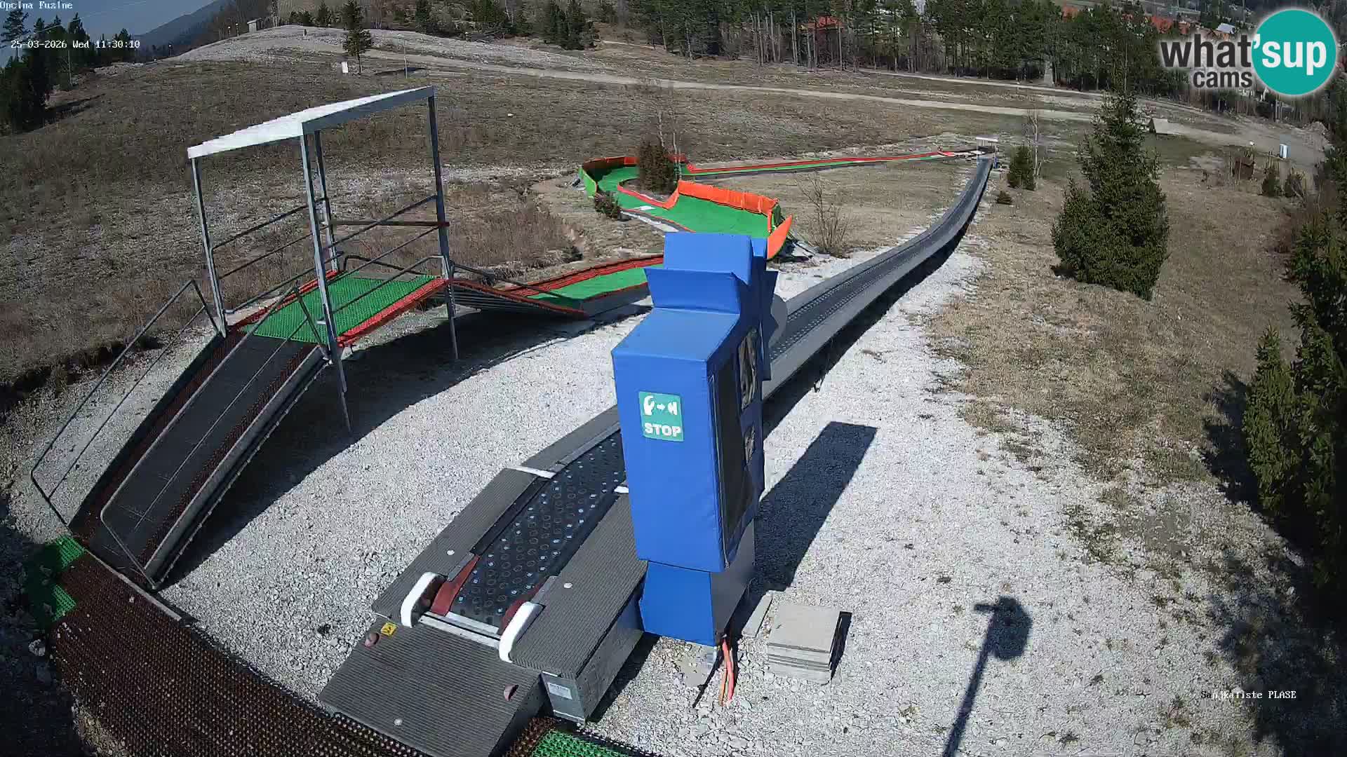 Live webcam Pista da slittino Fužine – Croazia