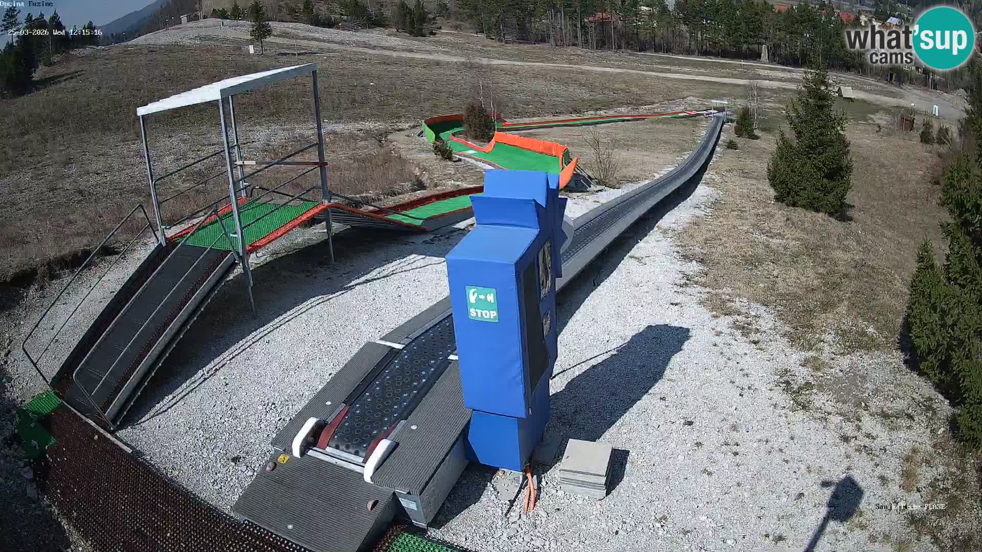 Live webcam Fužine toboggan run – Croatia