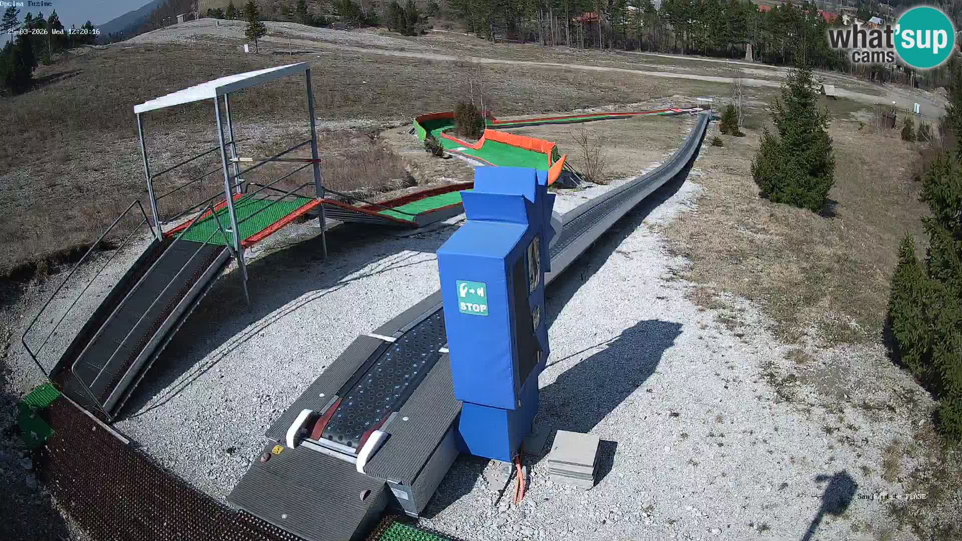 Live webcam Fužine toboggan run – Croatia