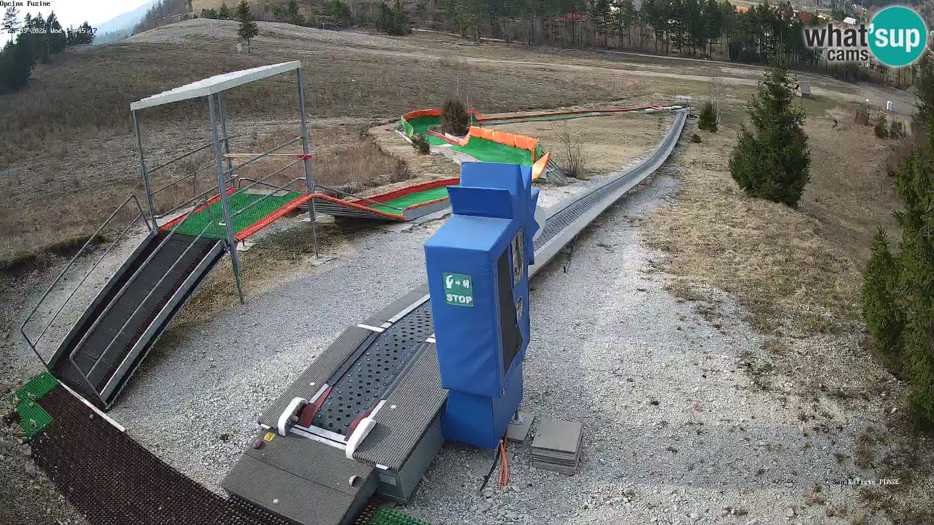 Live webcam Pista da slittino Fužine – Croazia