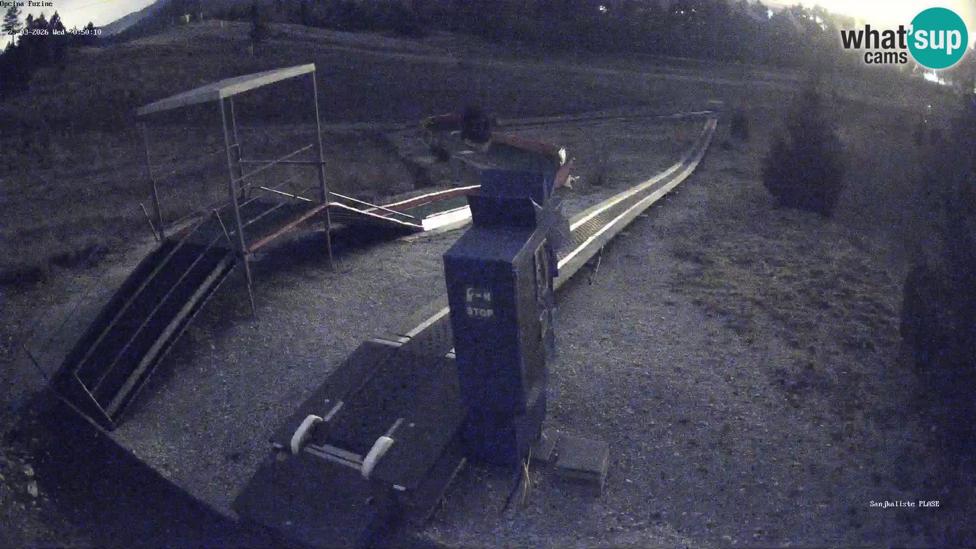 Live webcam Pista da slittino Fužine – Croazia