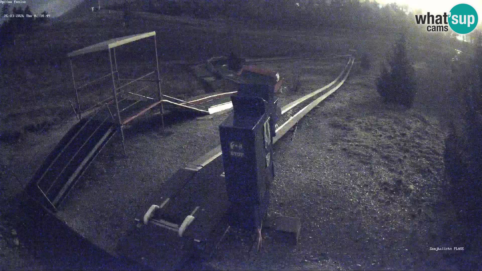 Live webcam Pista da slittino Fužine – Croazia