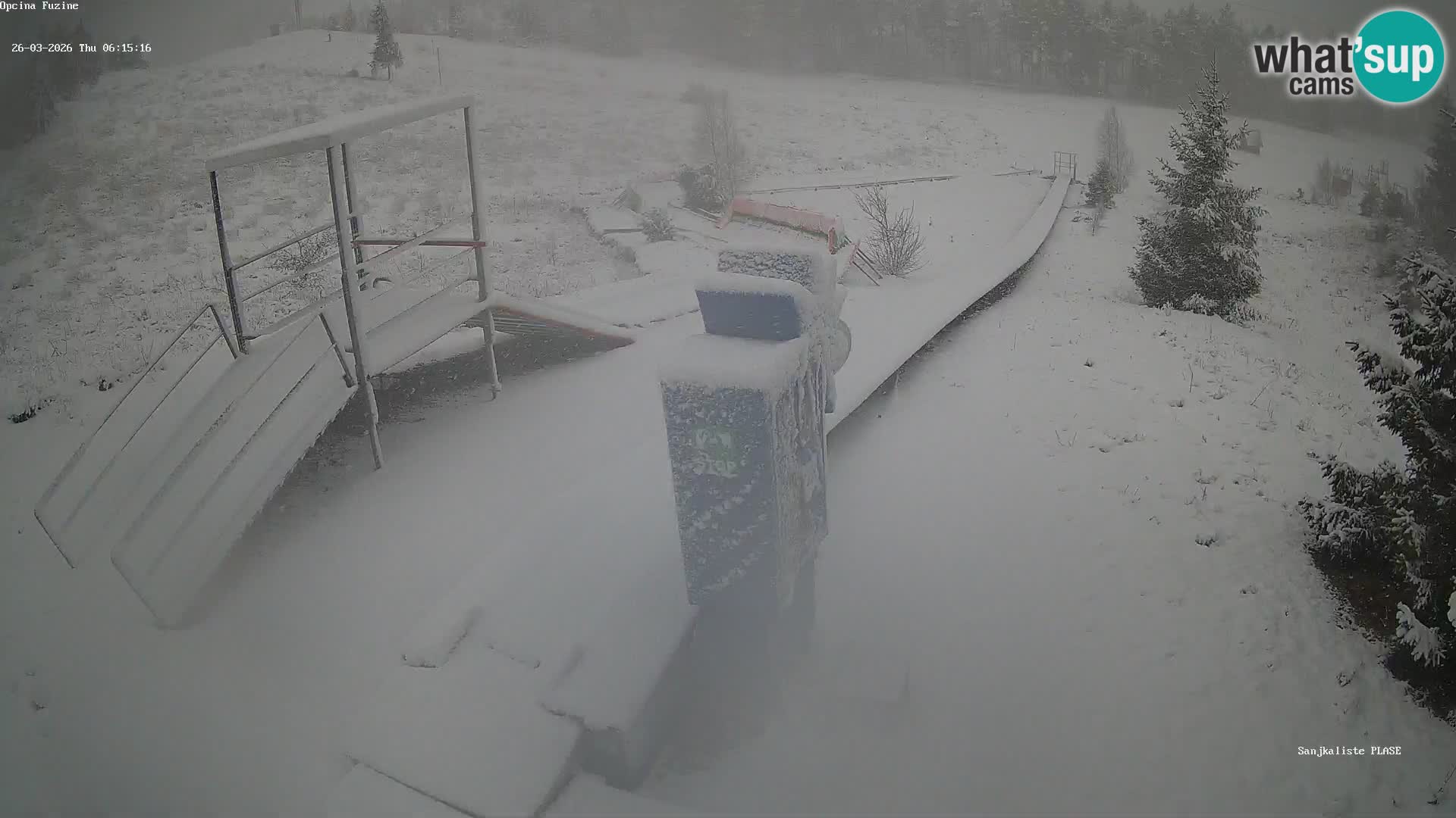 Spletna kamera v živo Sankališče Fužine – Hrvaška