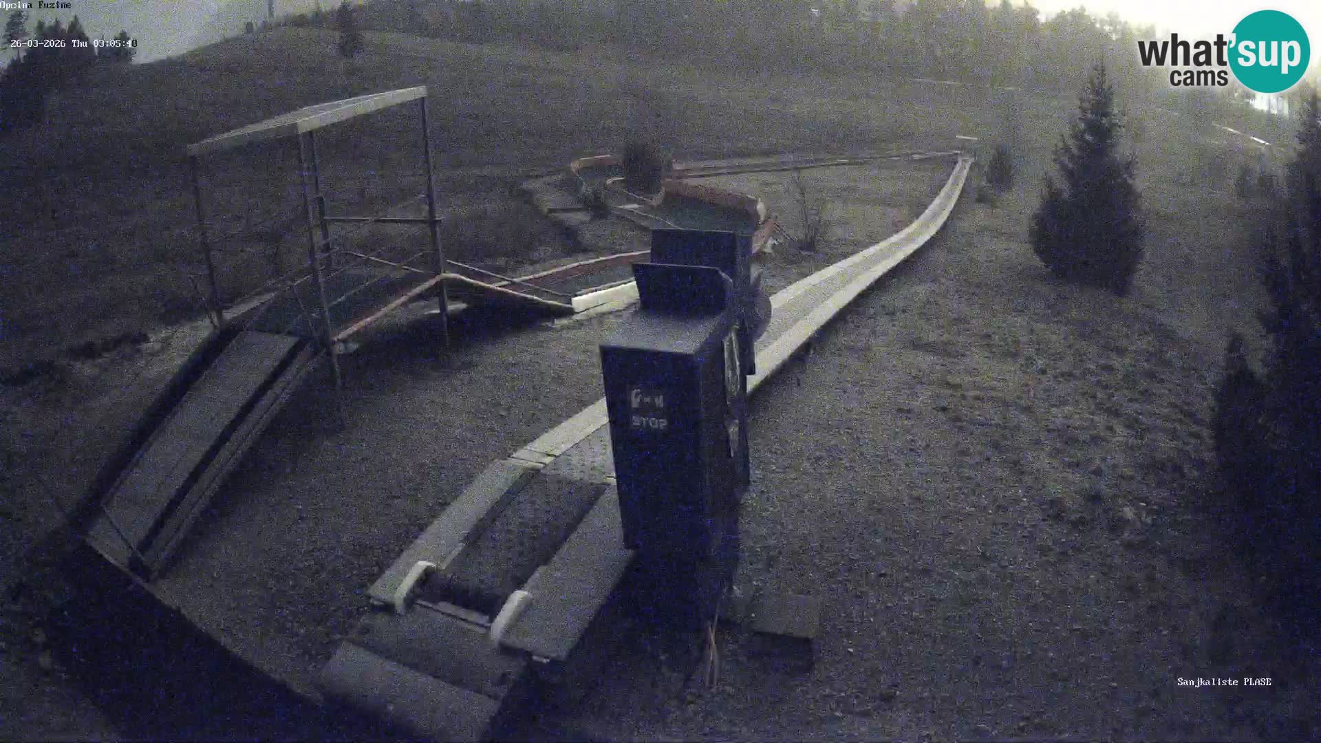 Webcam en vivo Pista de trineo Fužine – Croacia