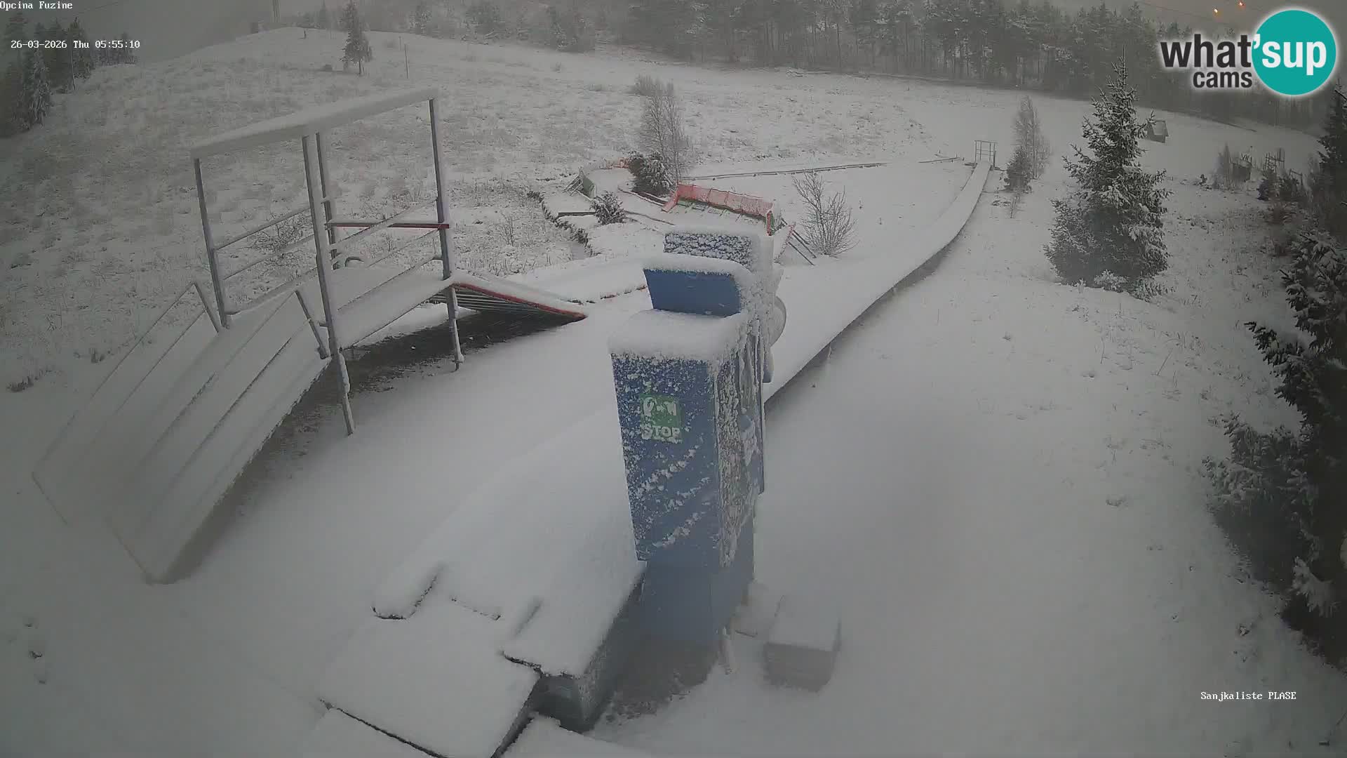 Webcam en vivo Pista de trineo Fužine – Croacia