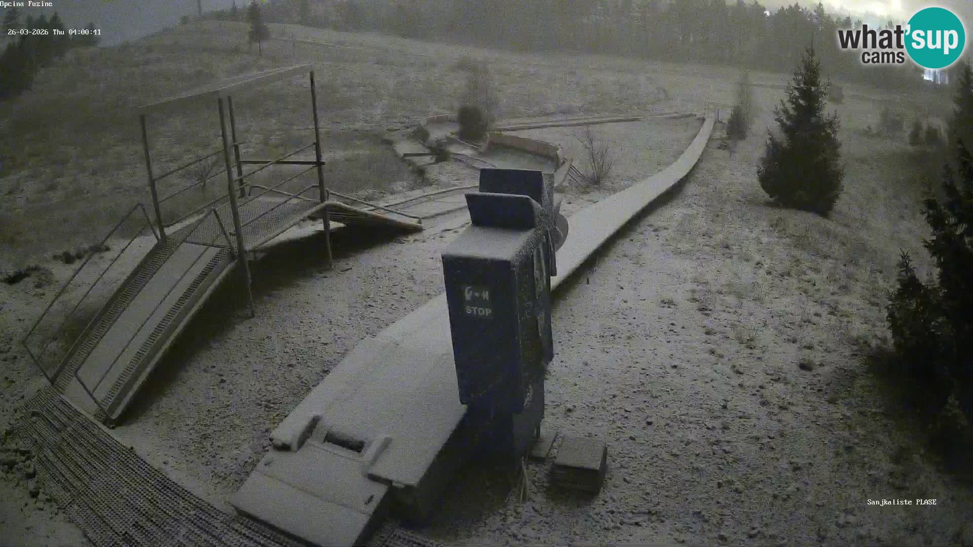 Live webcam Fužine toboggan run – Croatia