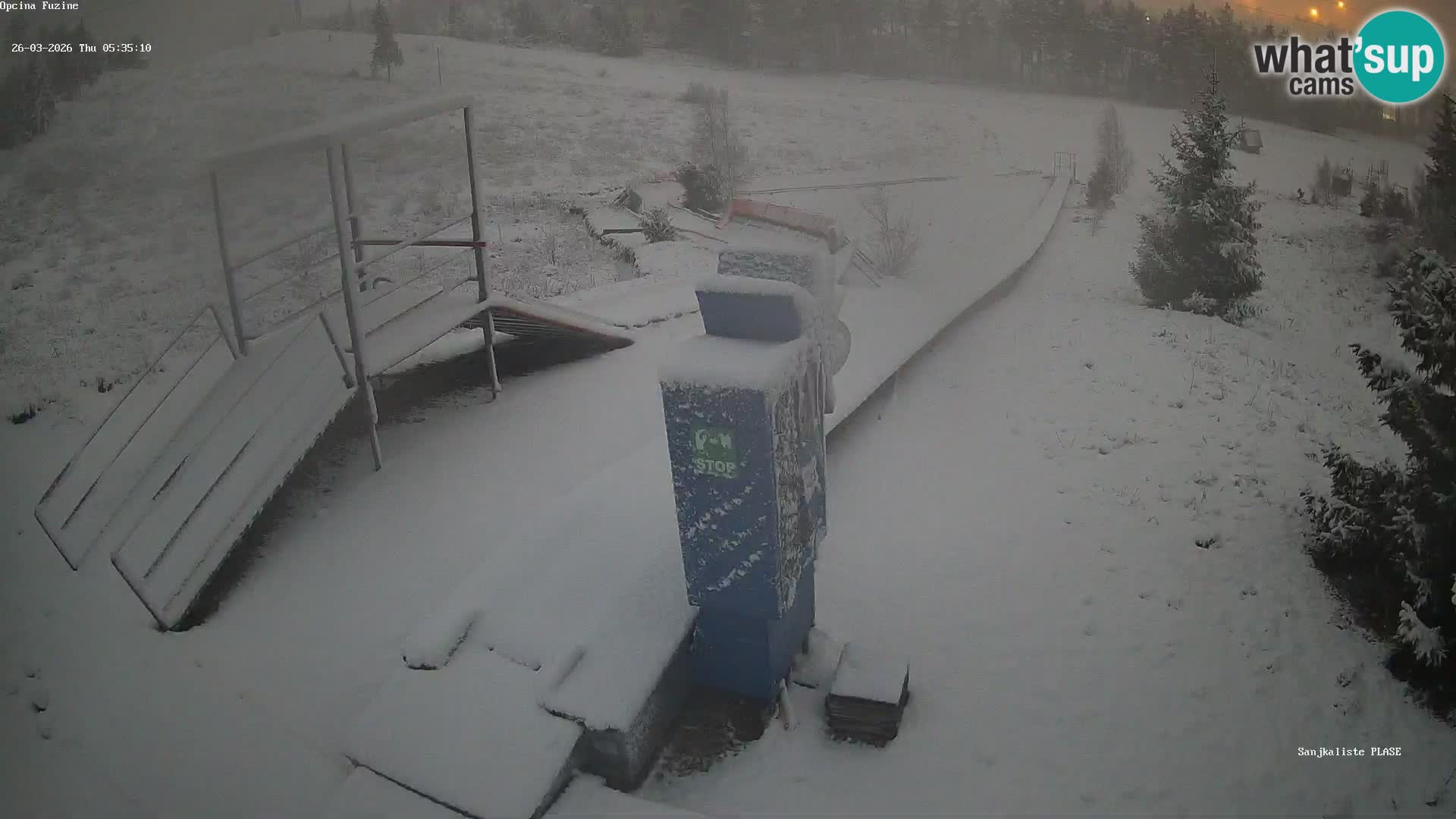 Live webcam Fužine toboggan run – Croatia