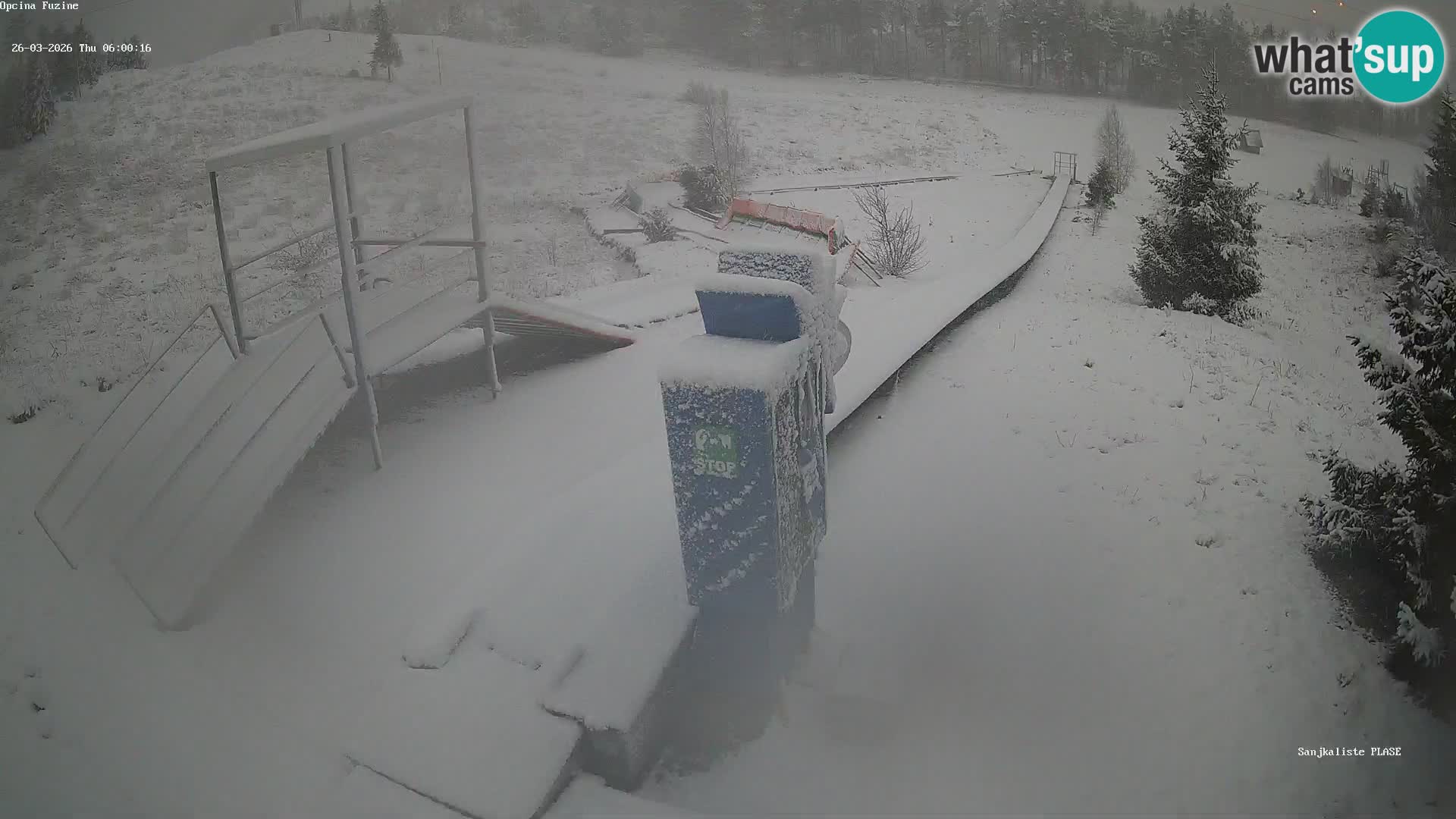 Webcam en direct Piste de luge de Fužine – Croatie