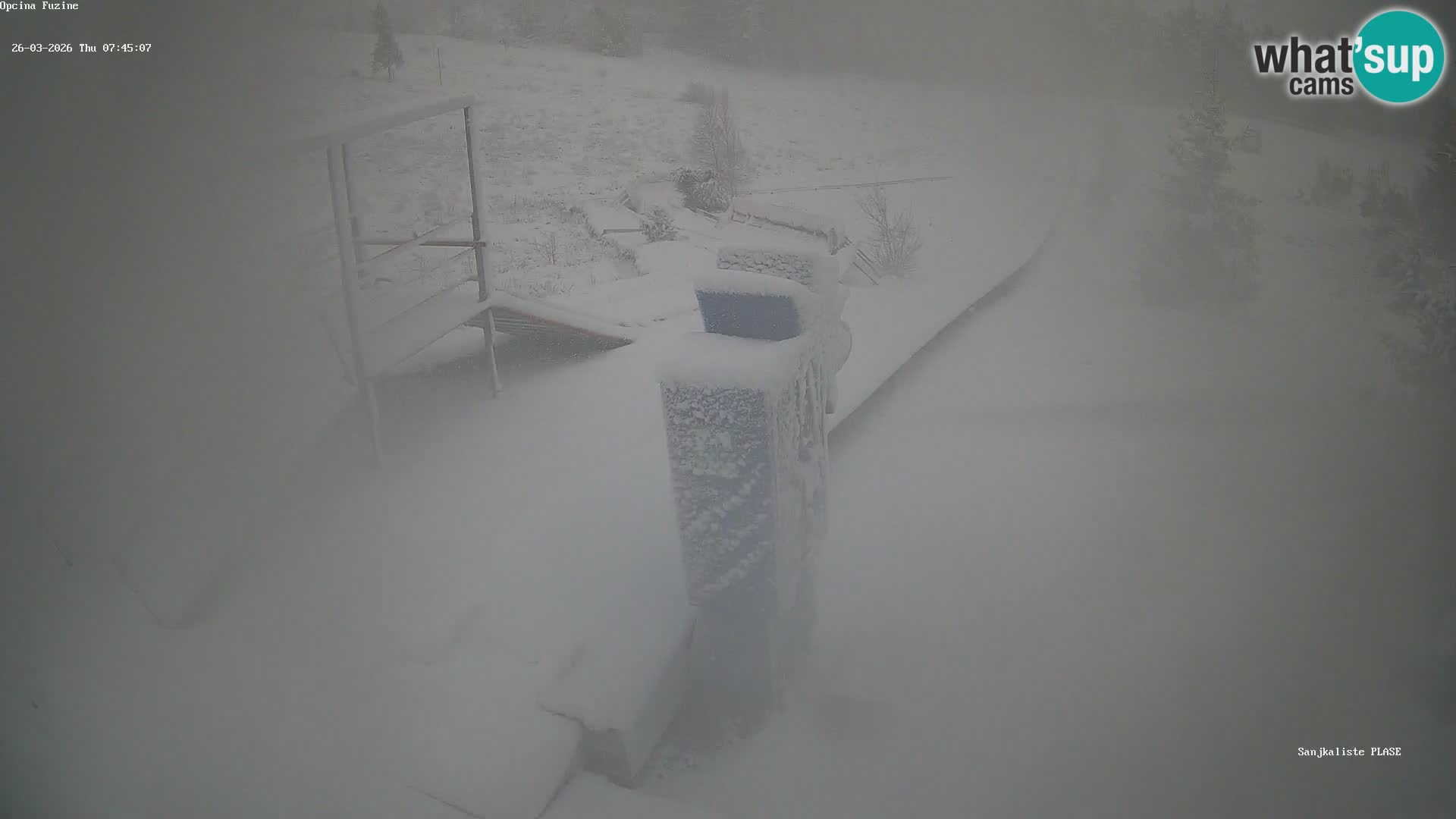 Live webcam Pista da slittino Fužine – Croazia