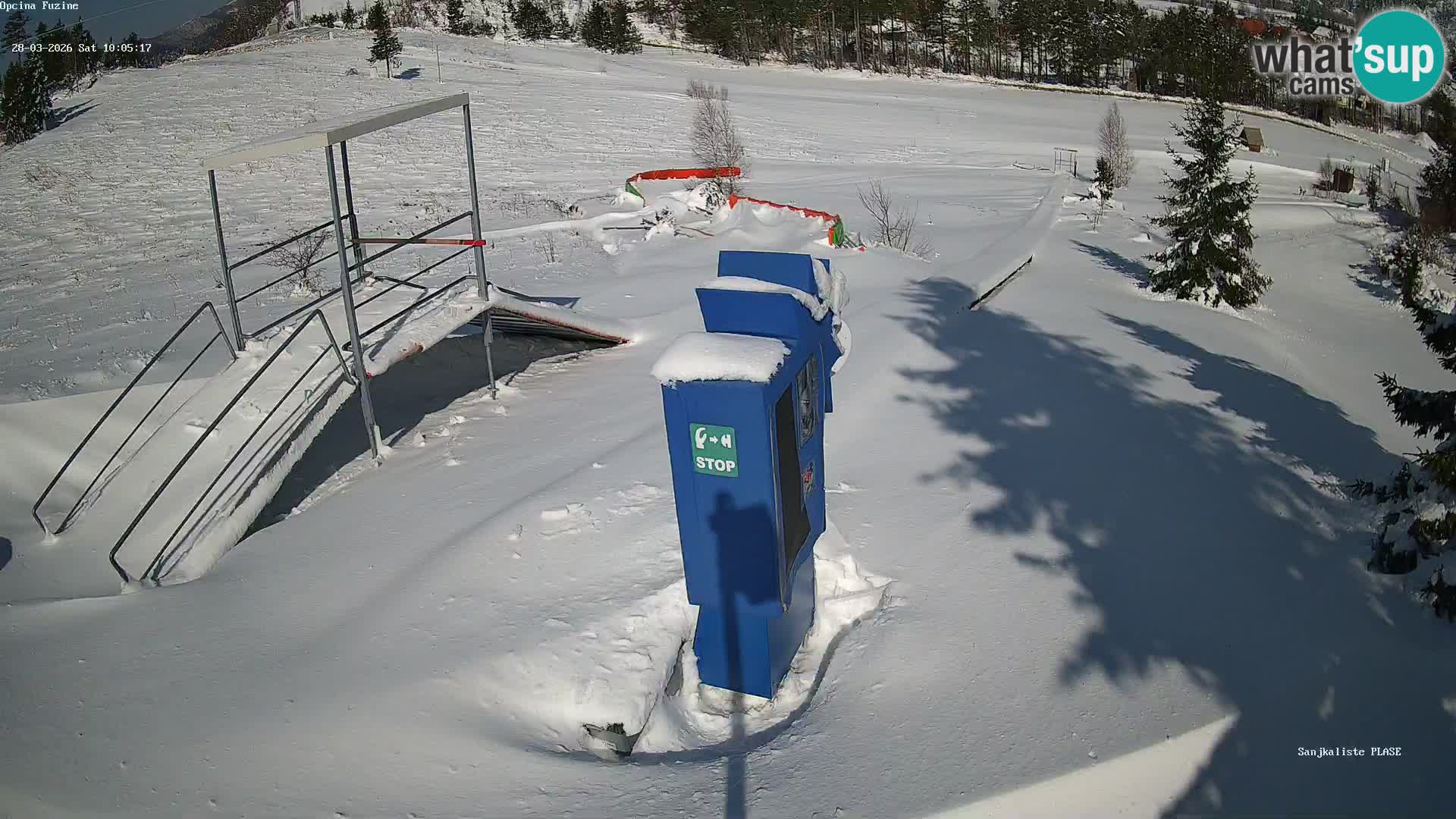 Live webcam Fužine toboggan run – Croatia