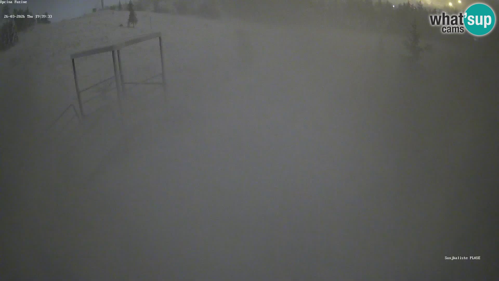 Live webcam Pista da slittino Fužine – Croazia