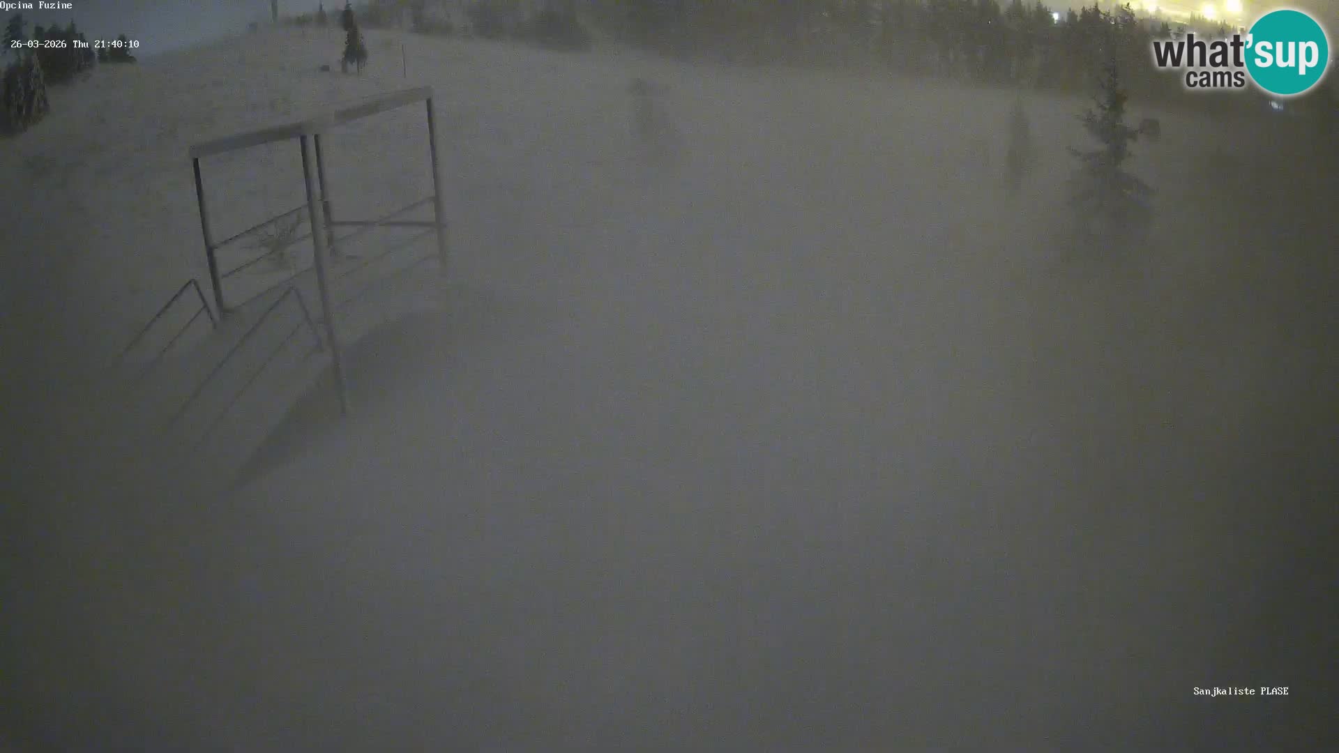 Live webcam Pista da slittino Fužine – Croazia