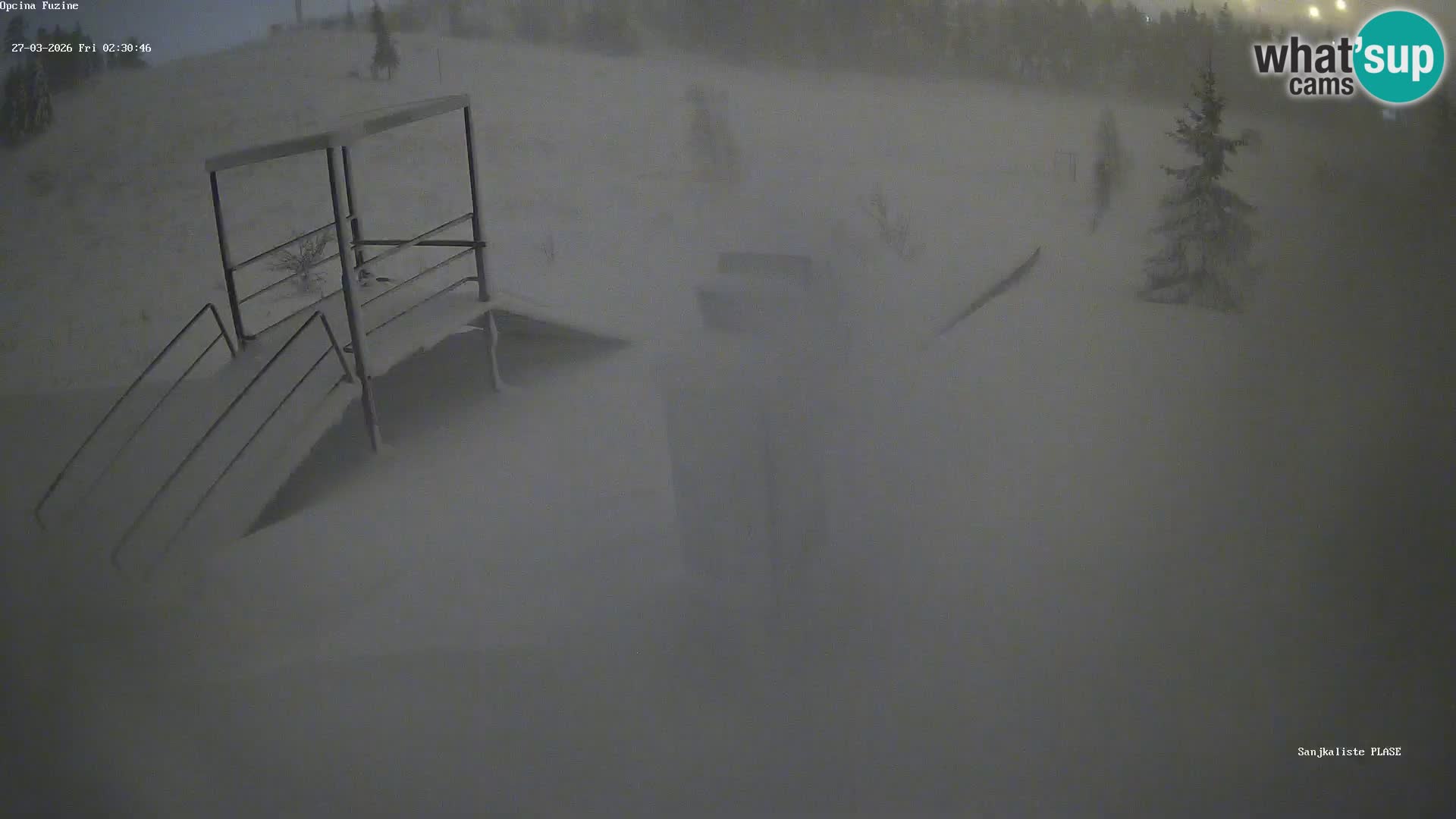 Webcam en vivo Pista de trineo Fužine – Croacia