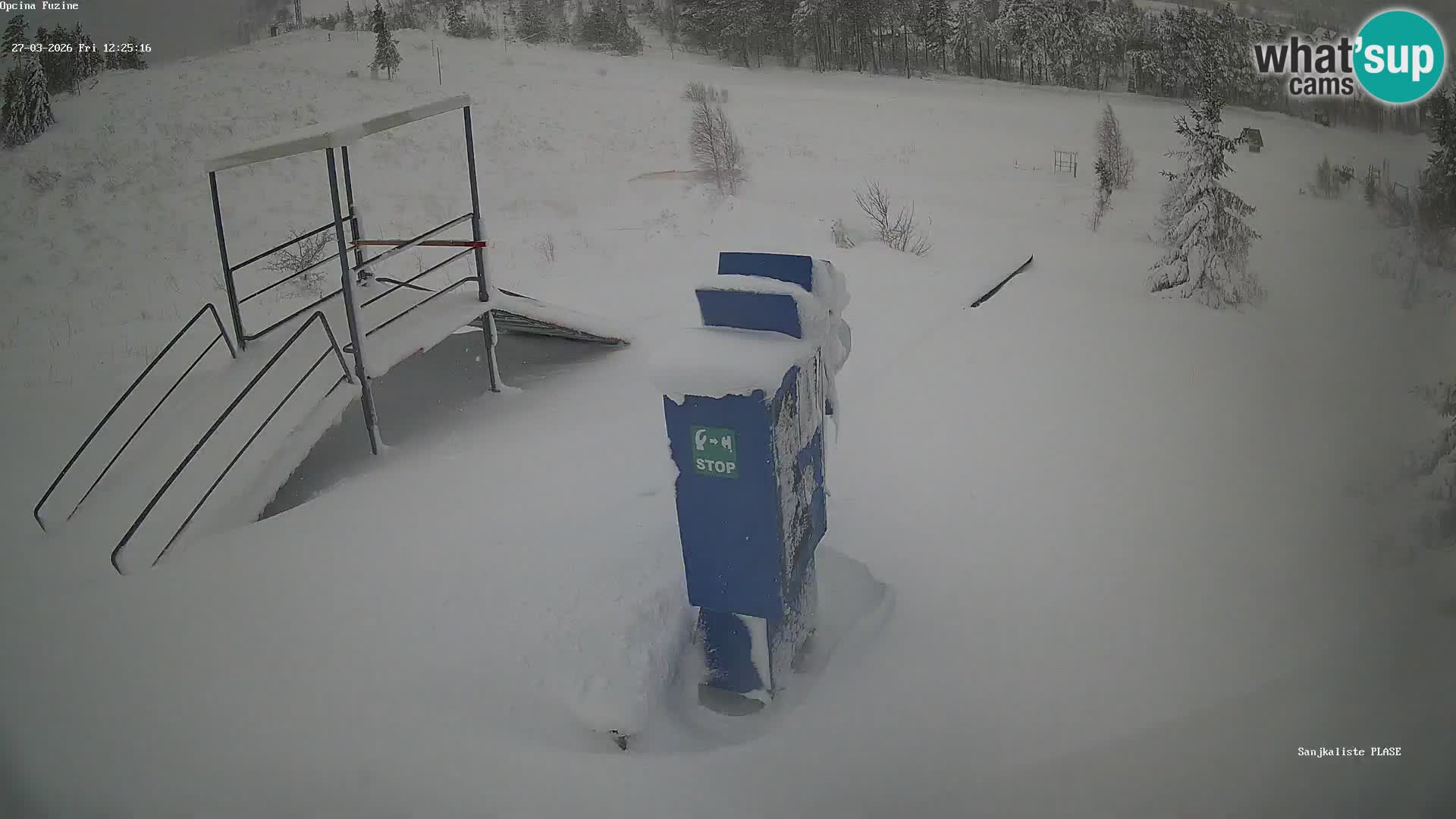 Live webcam Fužine toboggan run – Croatia