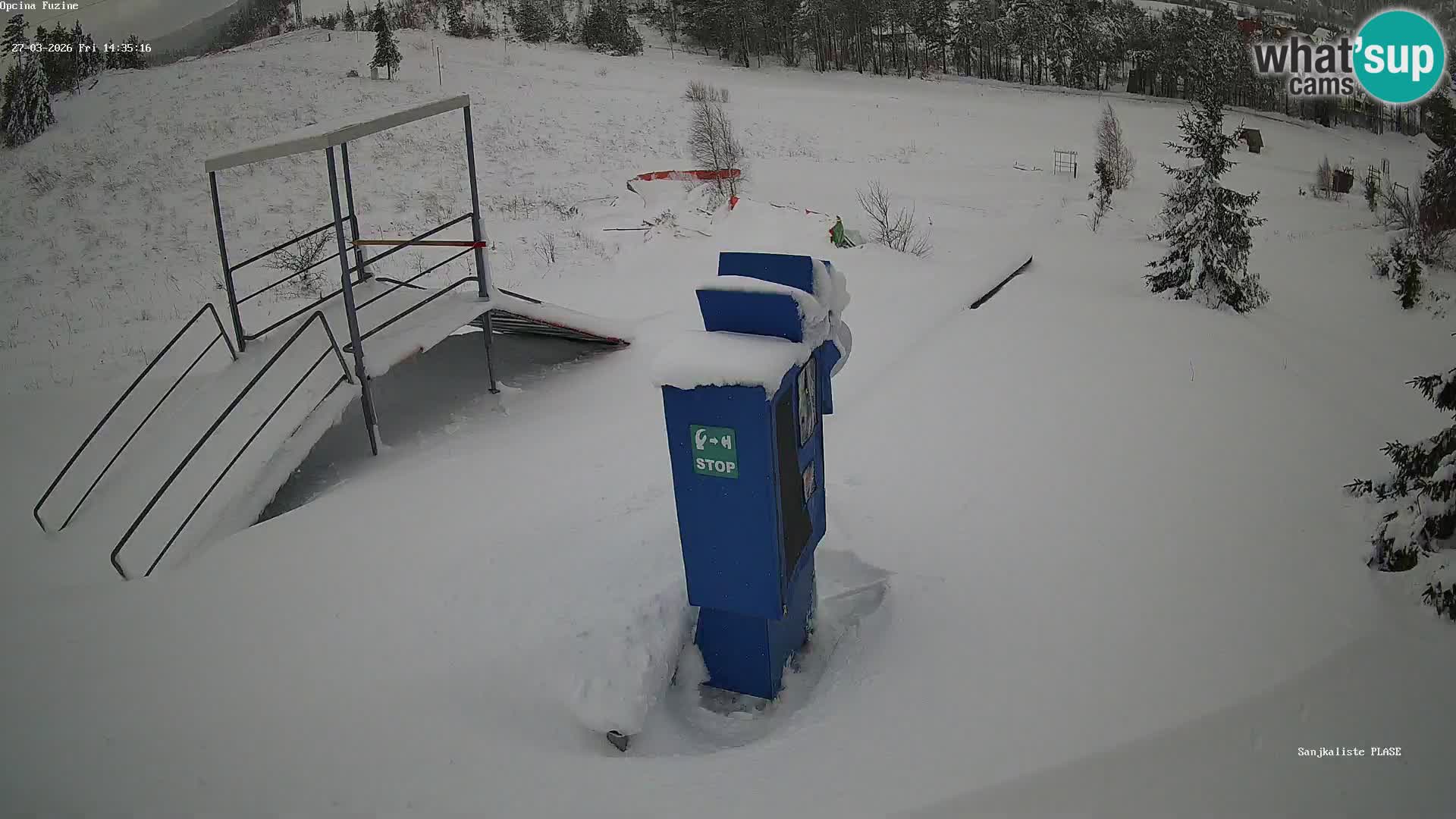 Live webcam Fužine toboggan run – Croatia