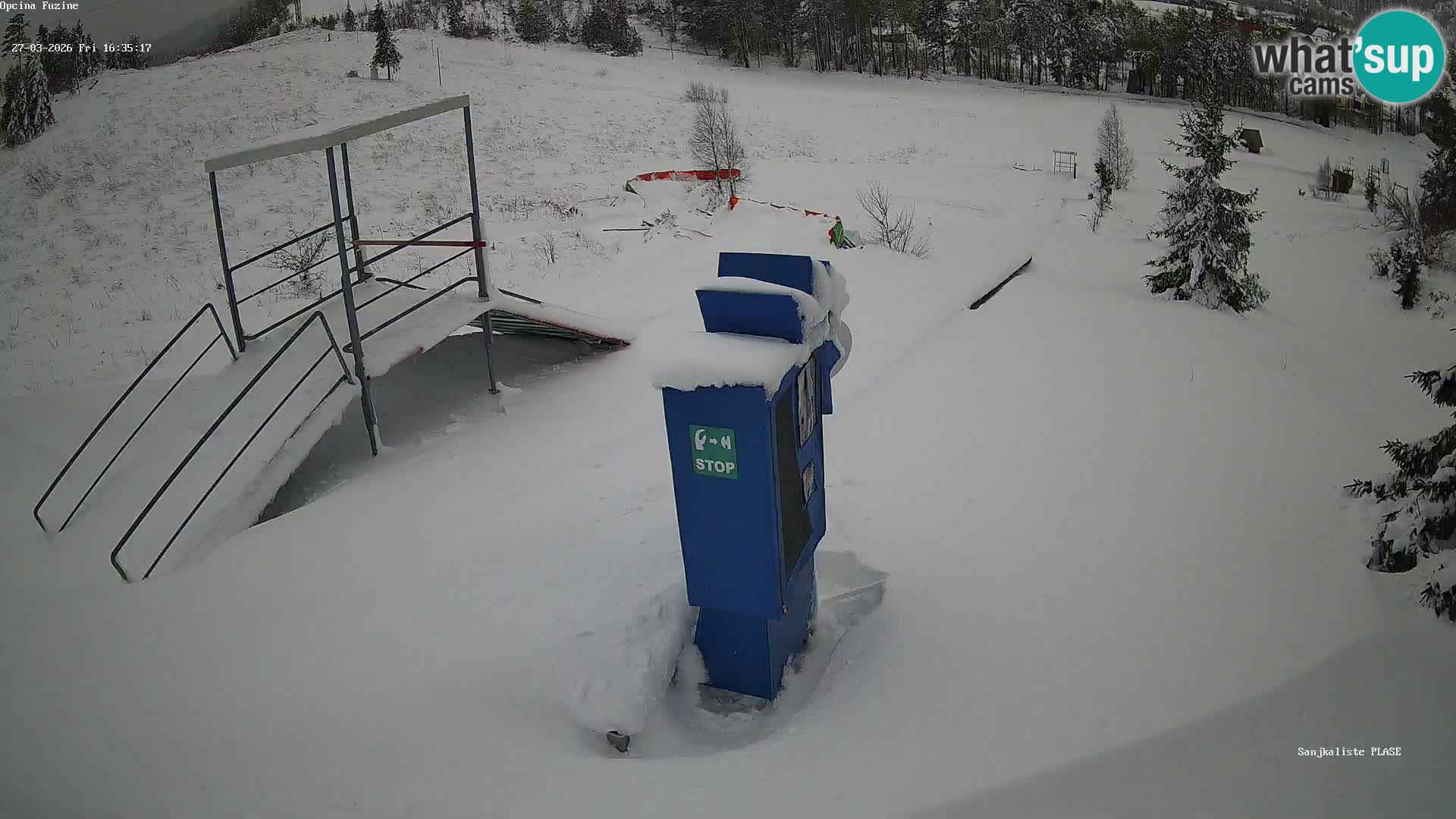 Webcam en vivo Pista de trineo Fužine – Croacia