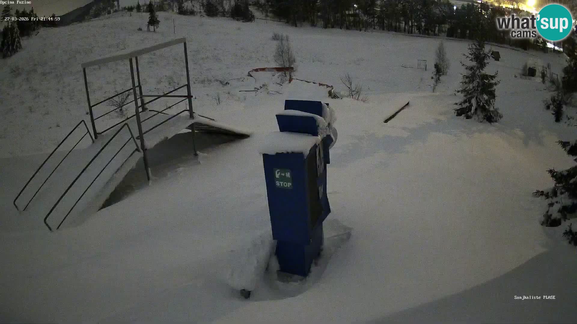 Webcam en vivo Pista de trineo Fužine – Croacia