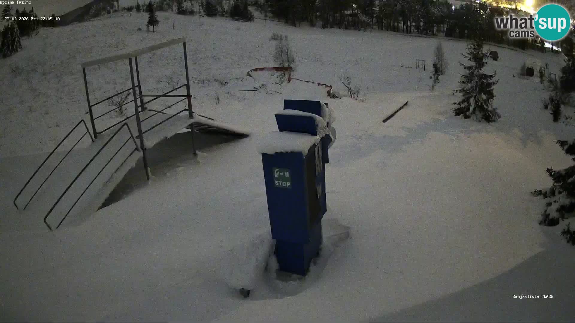 Webcam en vivo Pista de trineo Fužine – Croacia