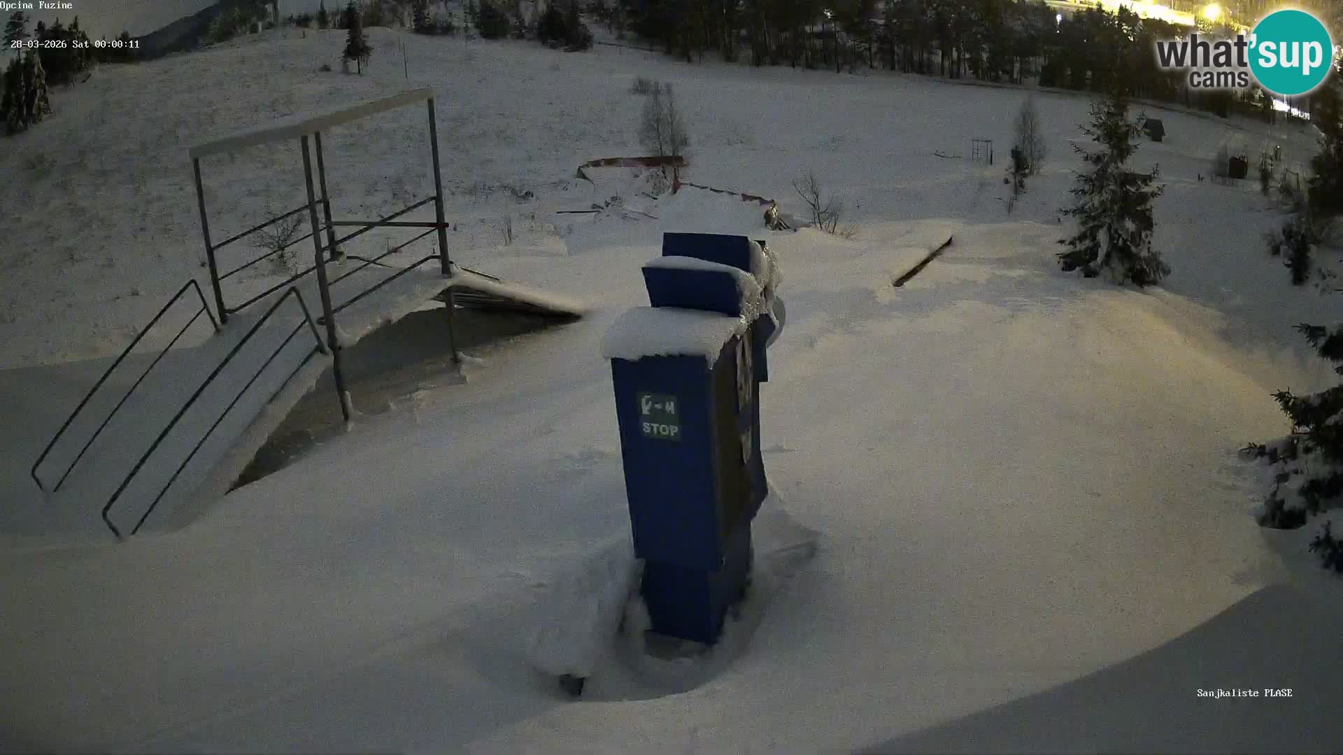 Webcam en vivo Pista de trineo Fužine – Croacia