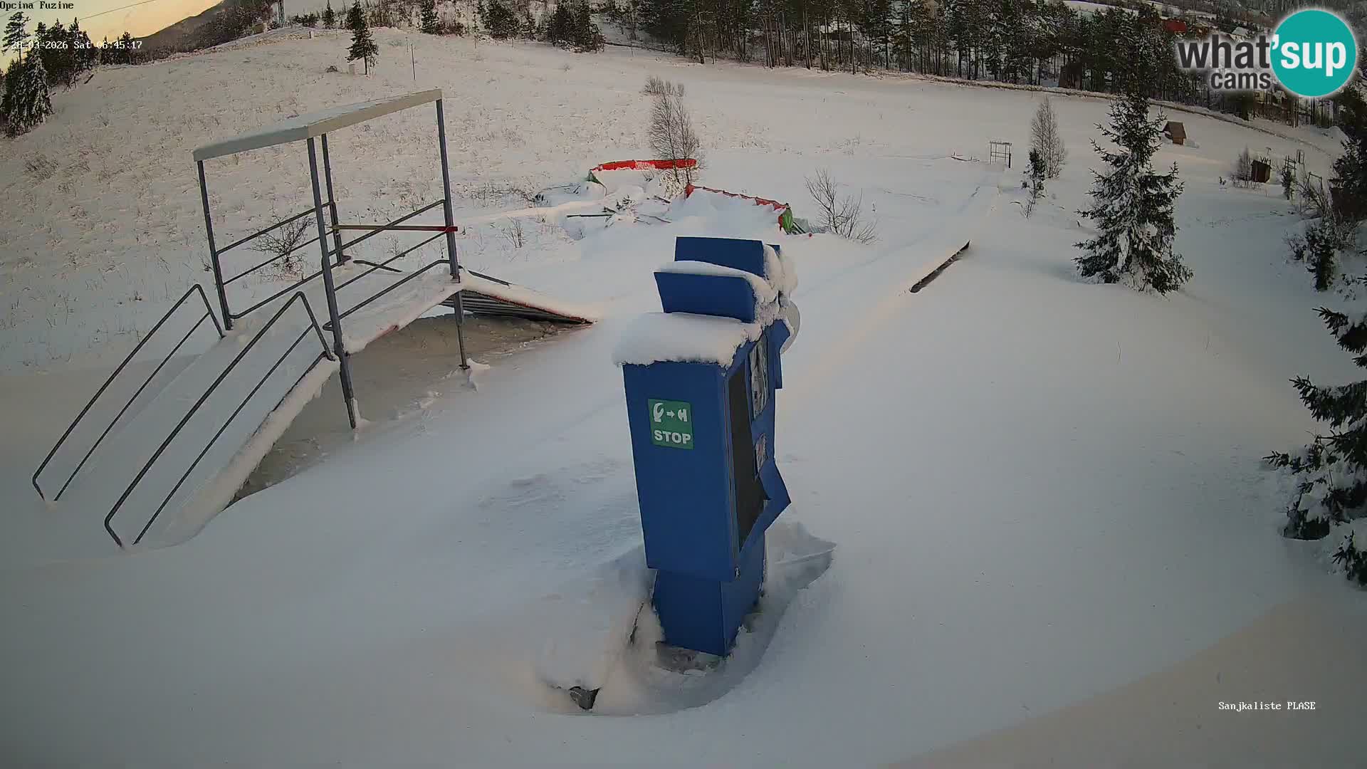 Live webcam Fužine toboggan run – Croatia