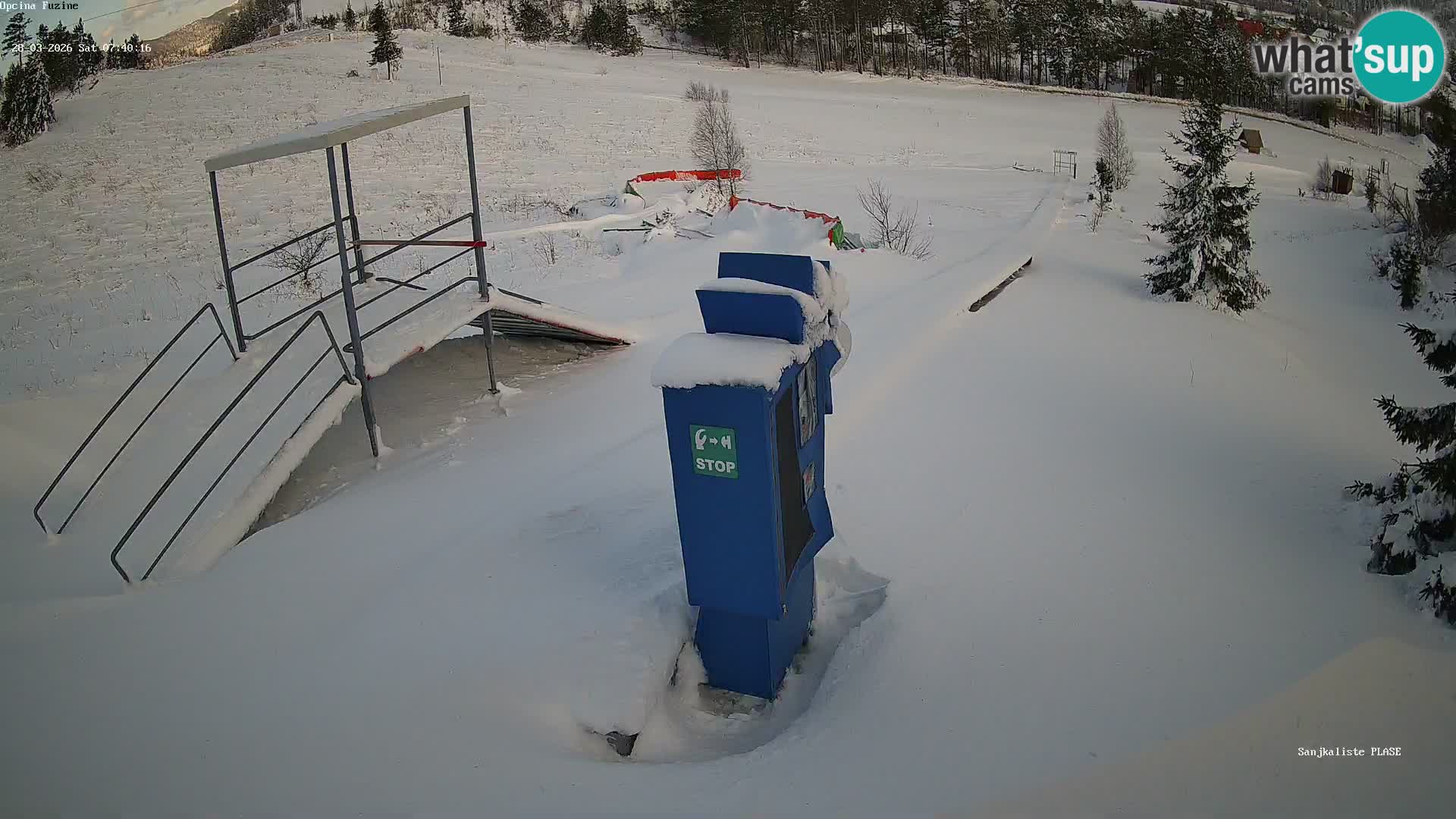 Webcam en vivo Pista de trineo Fužine – Croacia