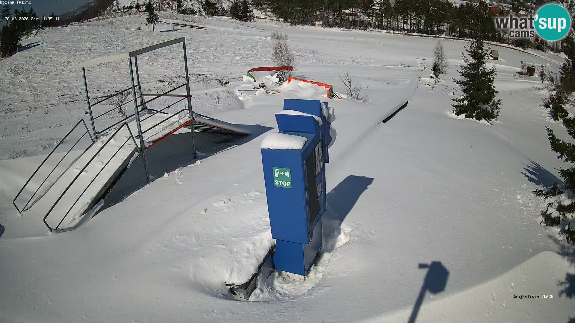 Live webcam Pista da slittino Fužine – Croazia