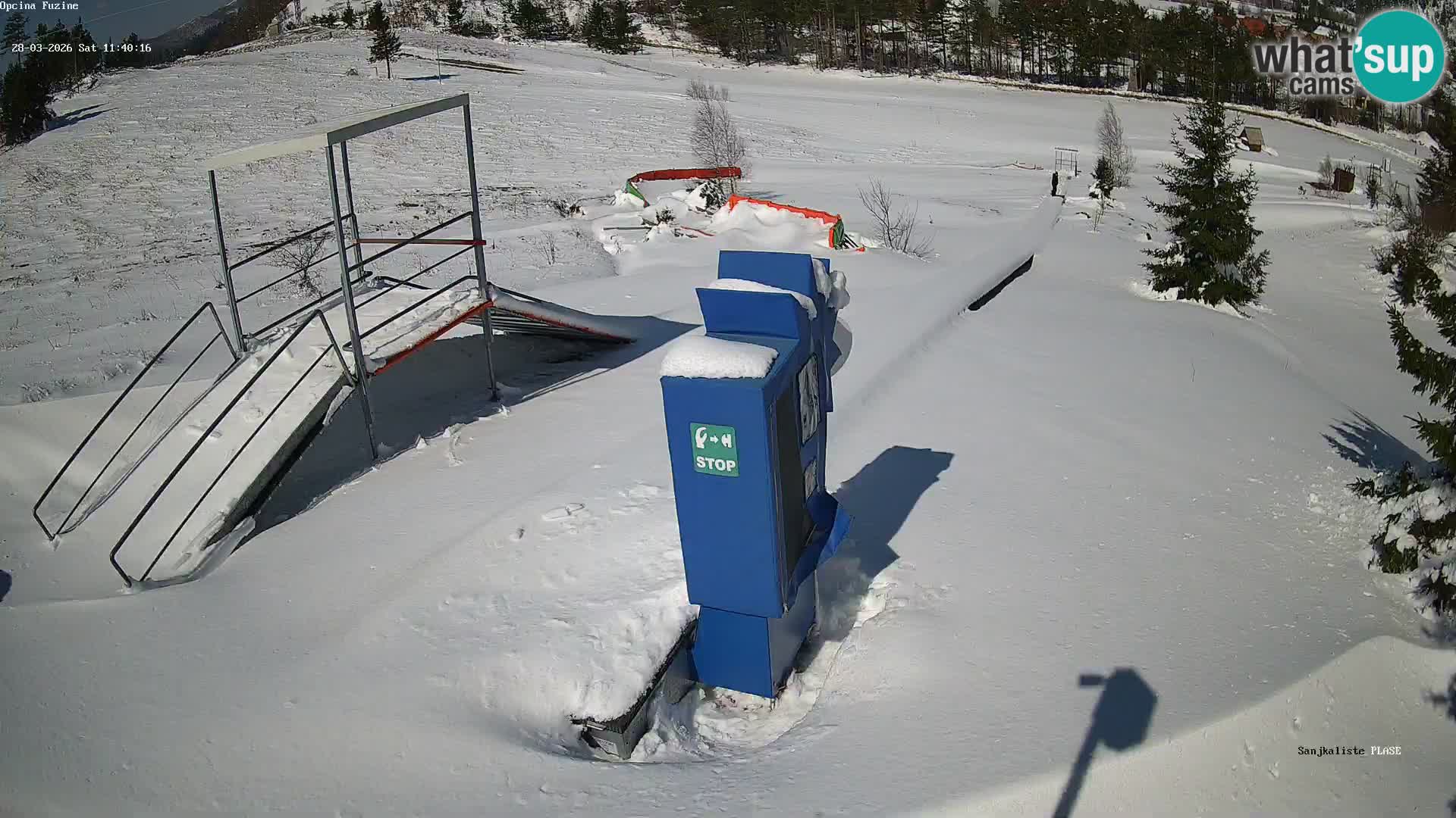 Spletna kamera v živo Sankališče Fužine – Hrvaška