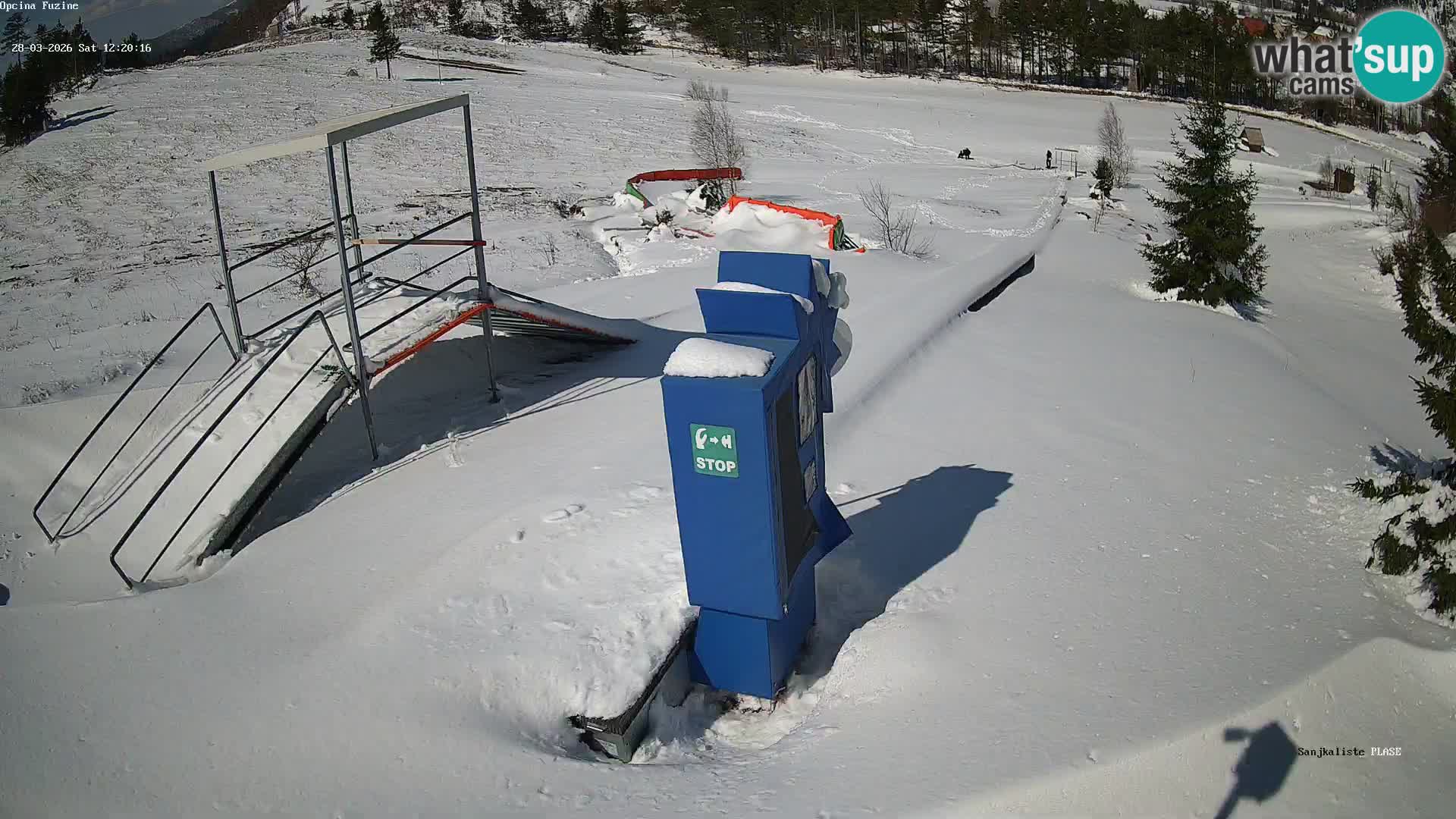 Live webcam Pista da slittino Fužine – Croazia