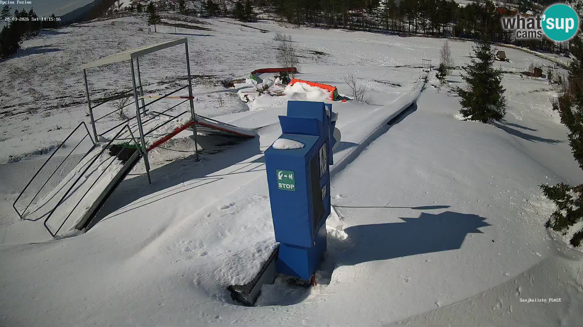 Live webcam Fužine toboggan run – Croatia