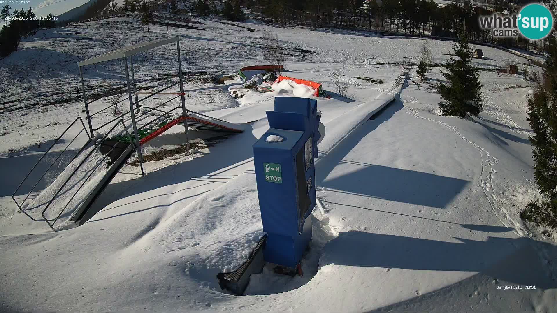 Live webcam Pista da slittino Fužine – Croazia