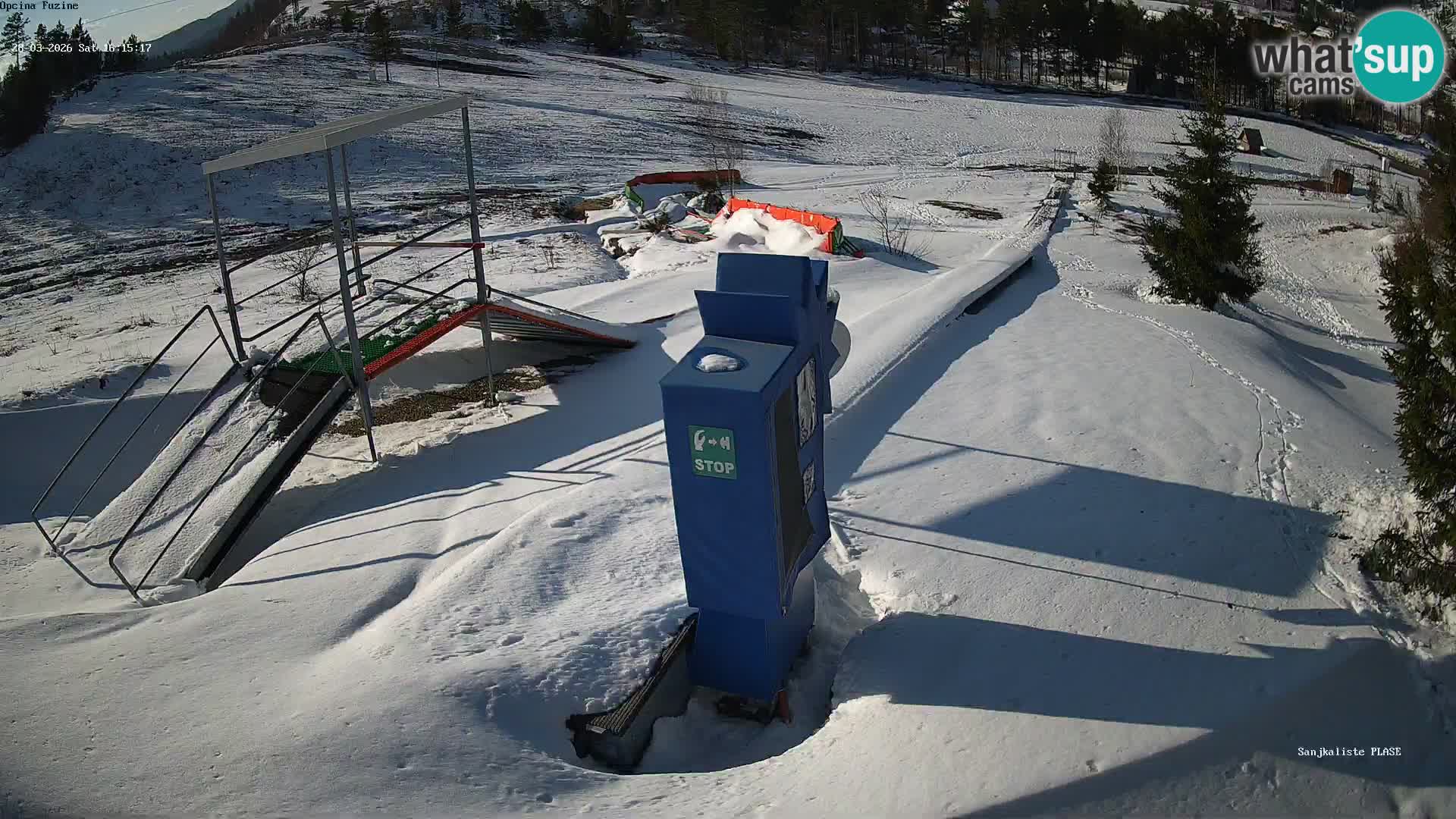 Spletna kamera v živo Sankališče Fužine – Hrvaška