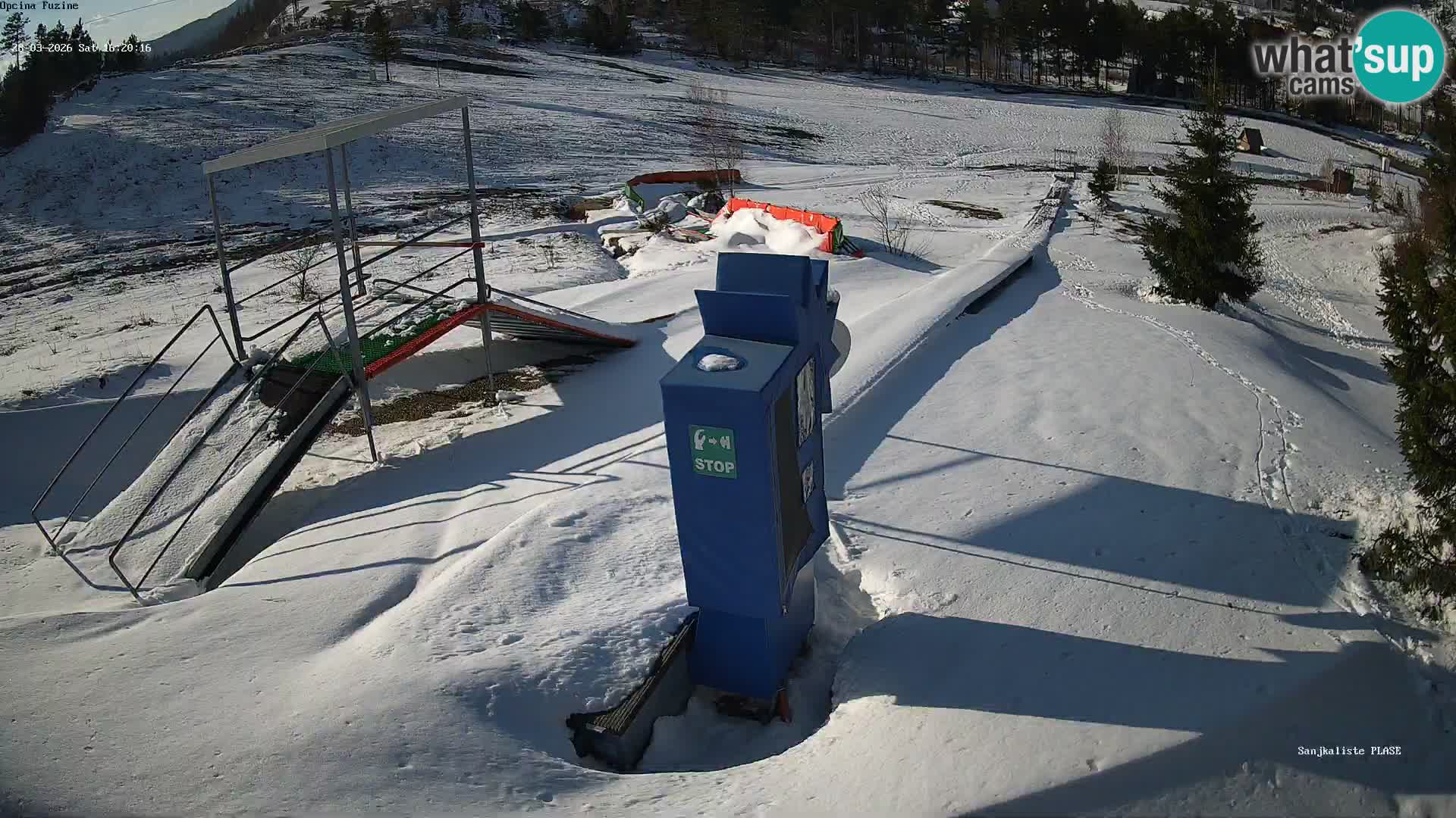 Live webcam Pista da slittino Fužine – Croazia