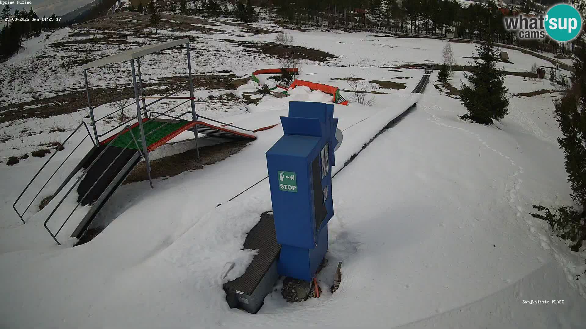 Live webcam Fužine toboggan run – Croatia