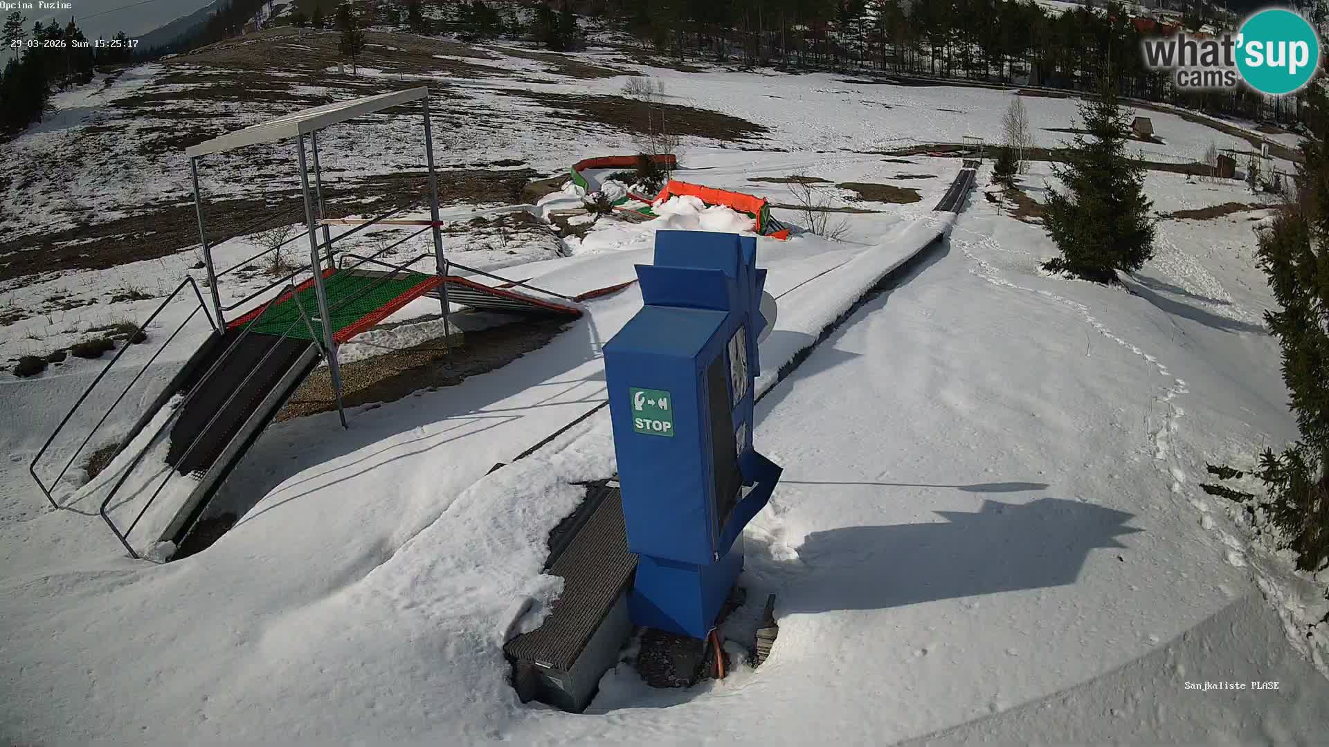 Webcam en vivo Pista de trineo Fužine – Croacia