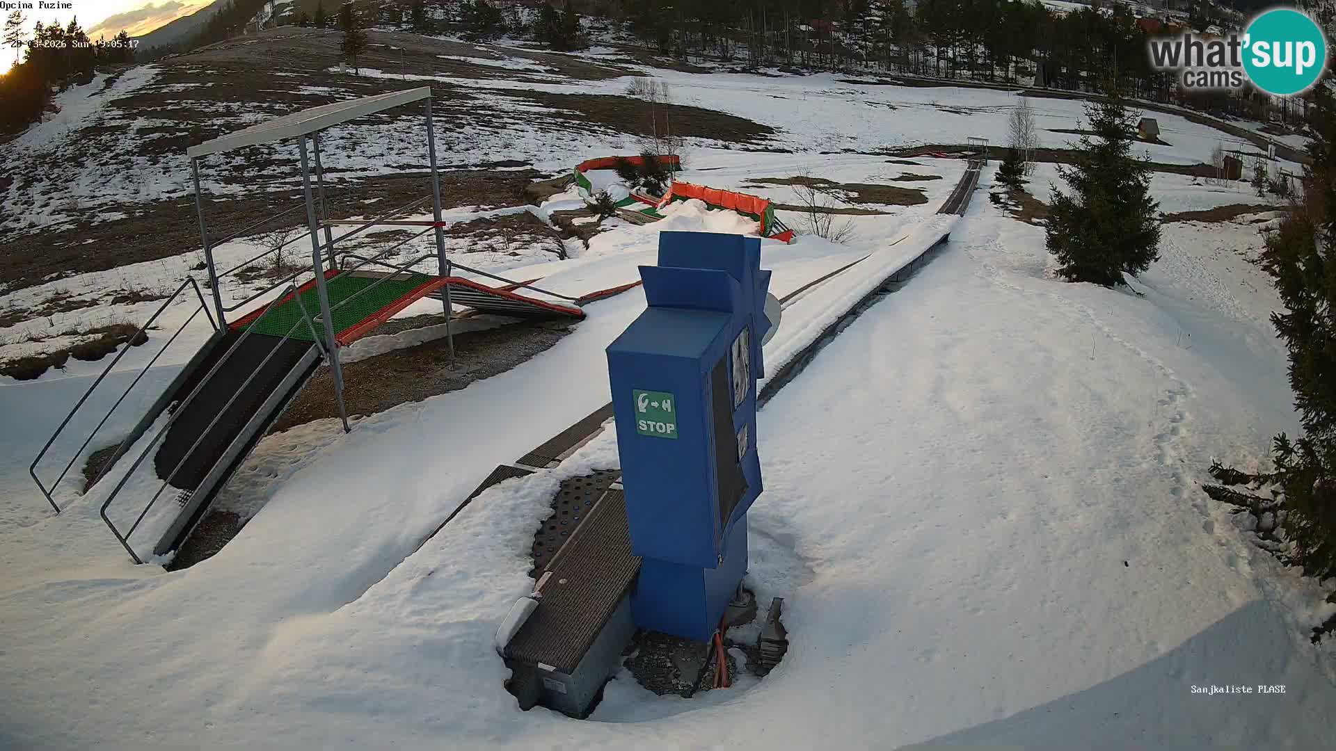 Live webcam Fužine toboggan run – Croatia
