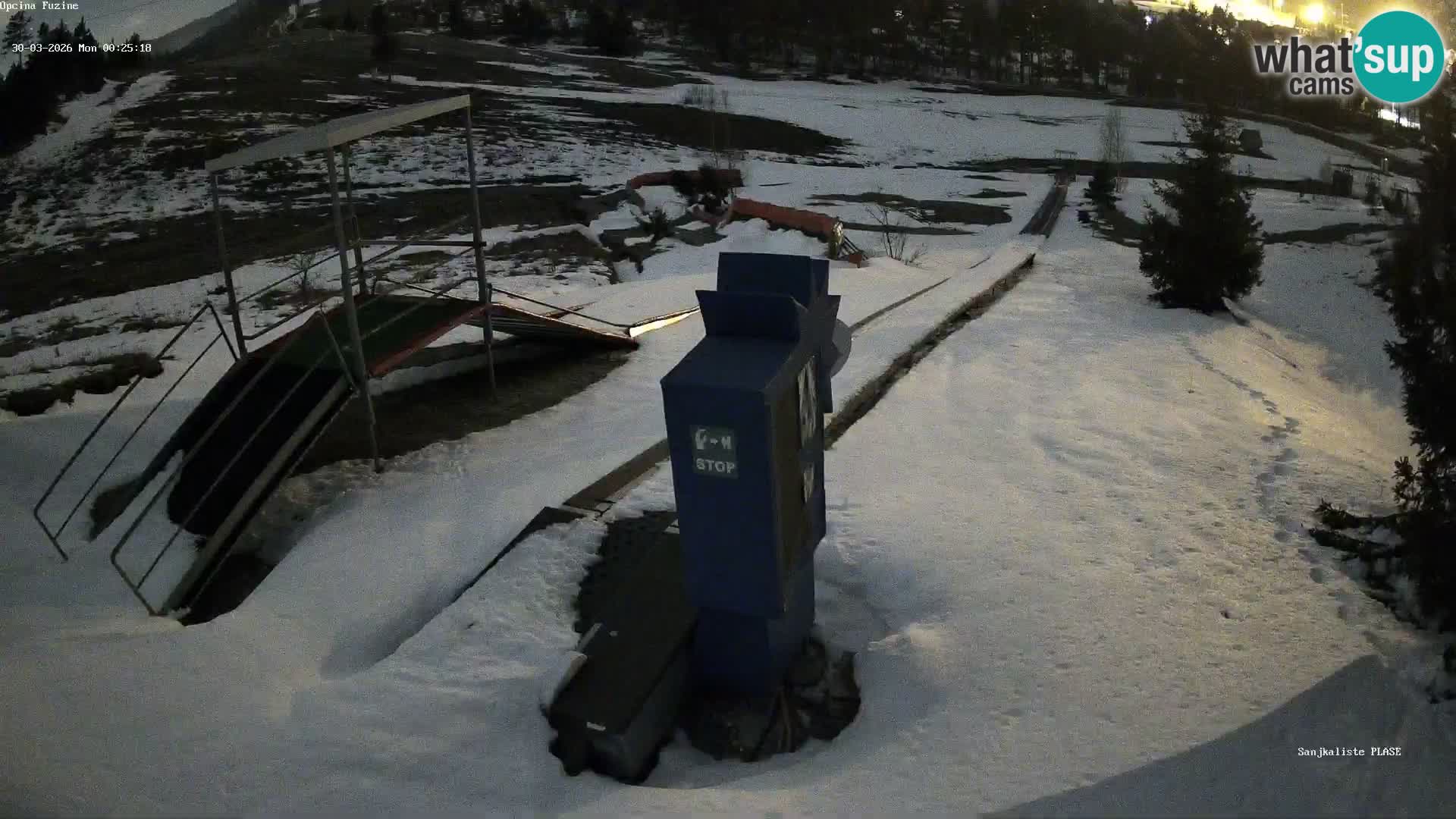 Webcam en vivo Pista de trineo Fužine – Croacia