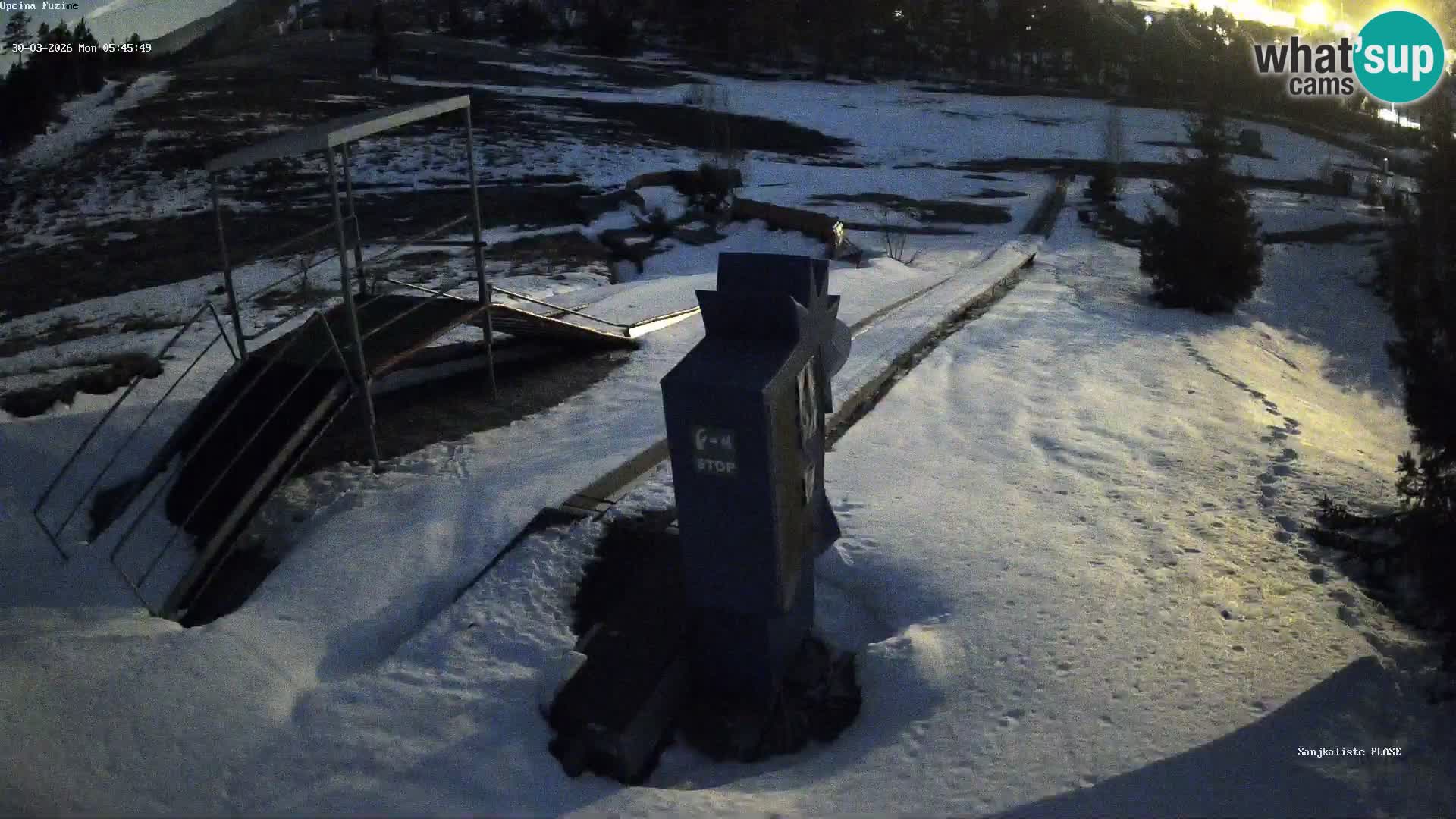Live webcam Fužine toboggan run – Croatia