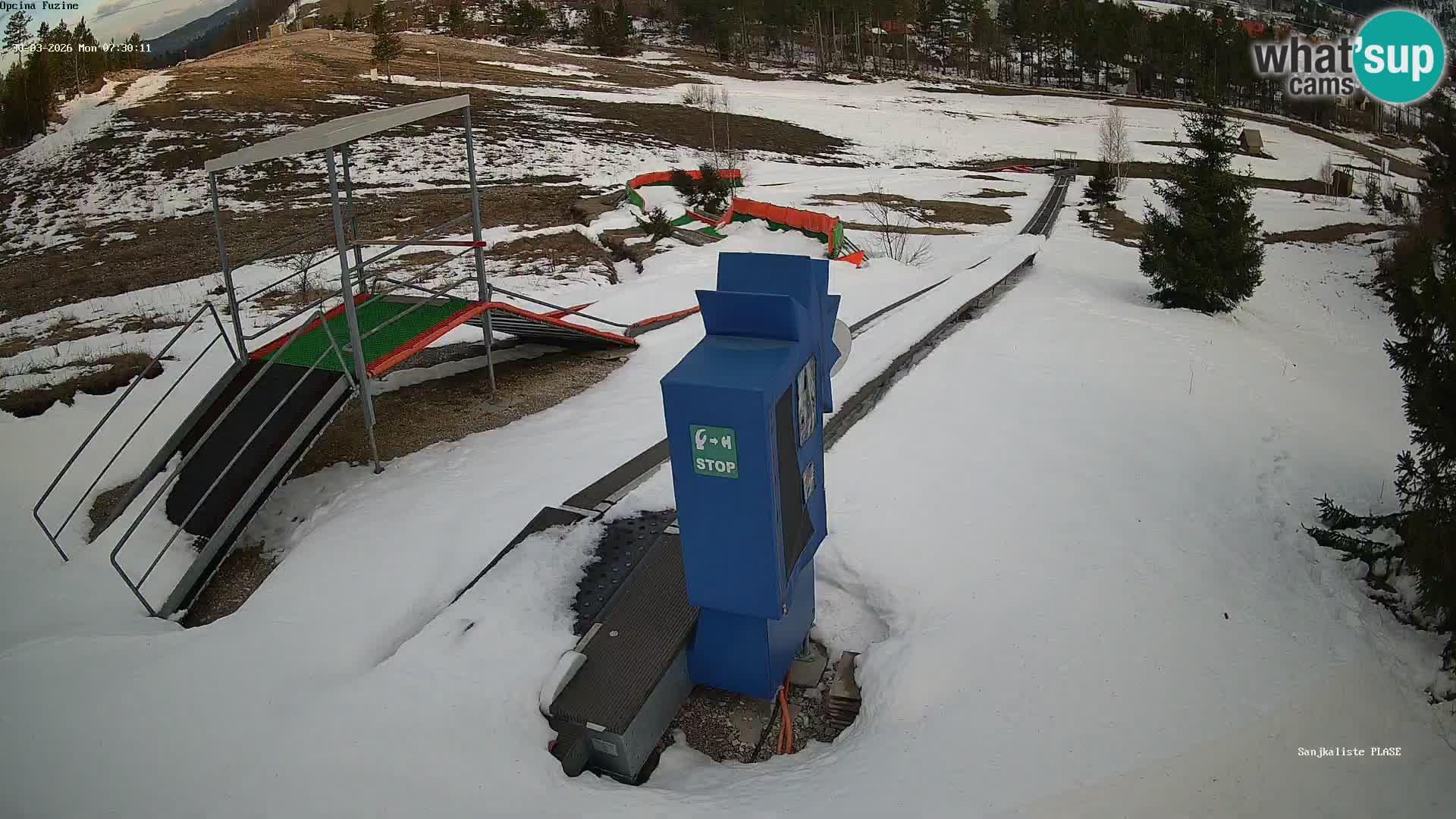 Webcam en direct Piste de luge de Fužine – Croatie