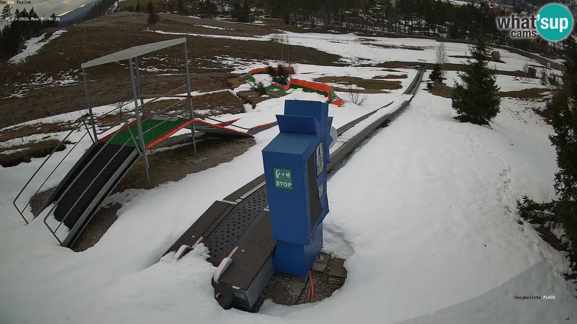 Live webcam Fužine toboggan run – Croatia