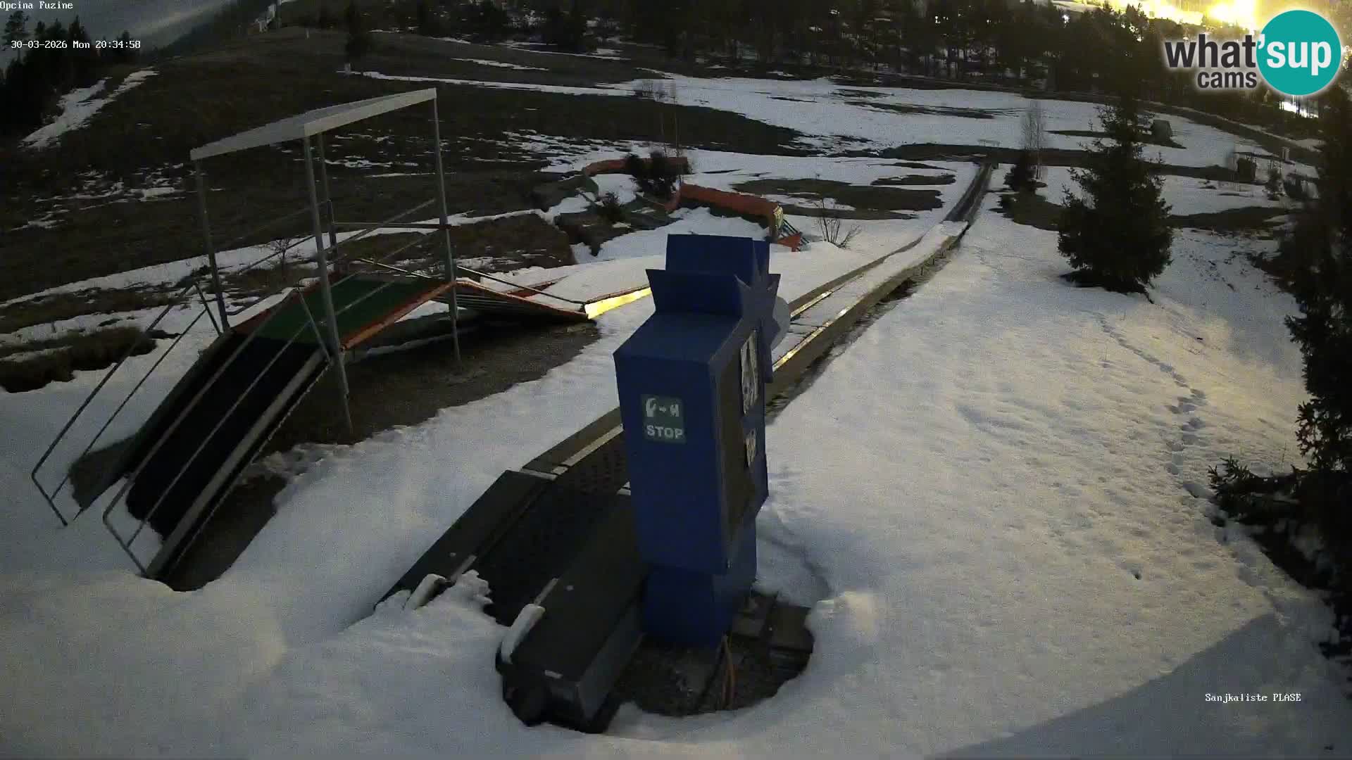 Live webcam Fužine toboggan run – Croatia